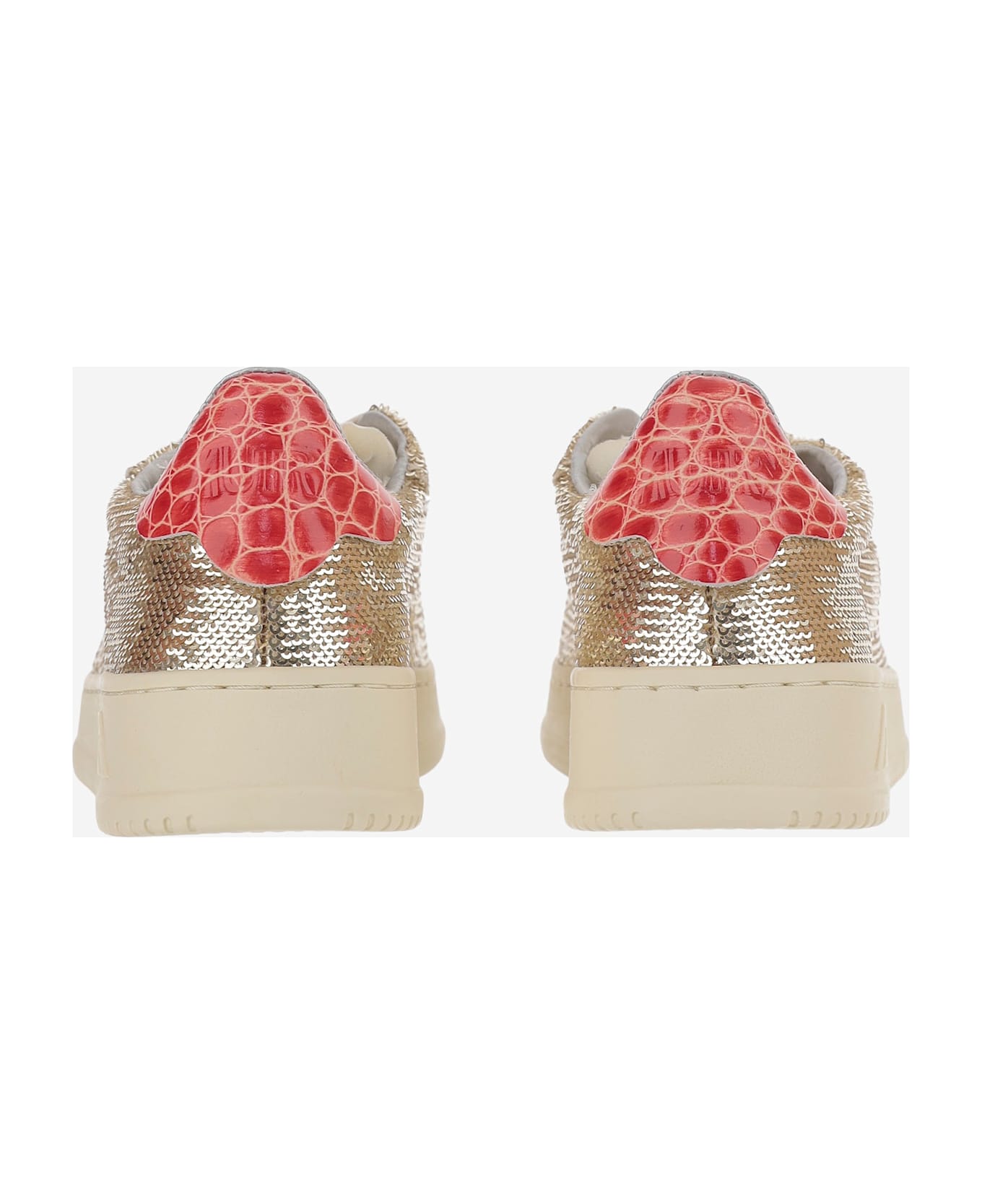 Autry Dallas Low Sparkling Sneakers - Golden