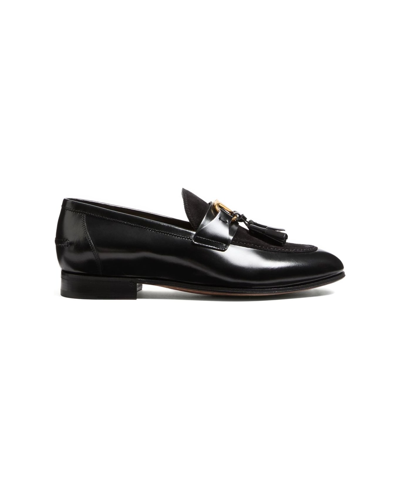 Valentino Garavani Vaniteux Leather Loafers - Black