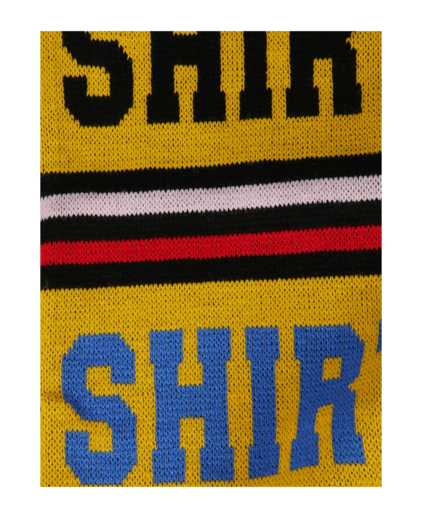 Comme des Garçons Scarf With Logo And Fringes - Yellow