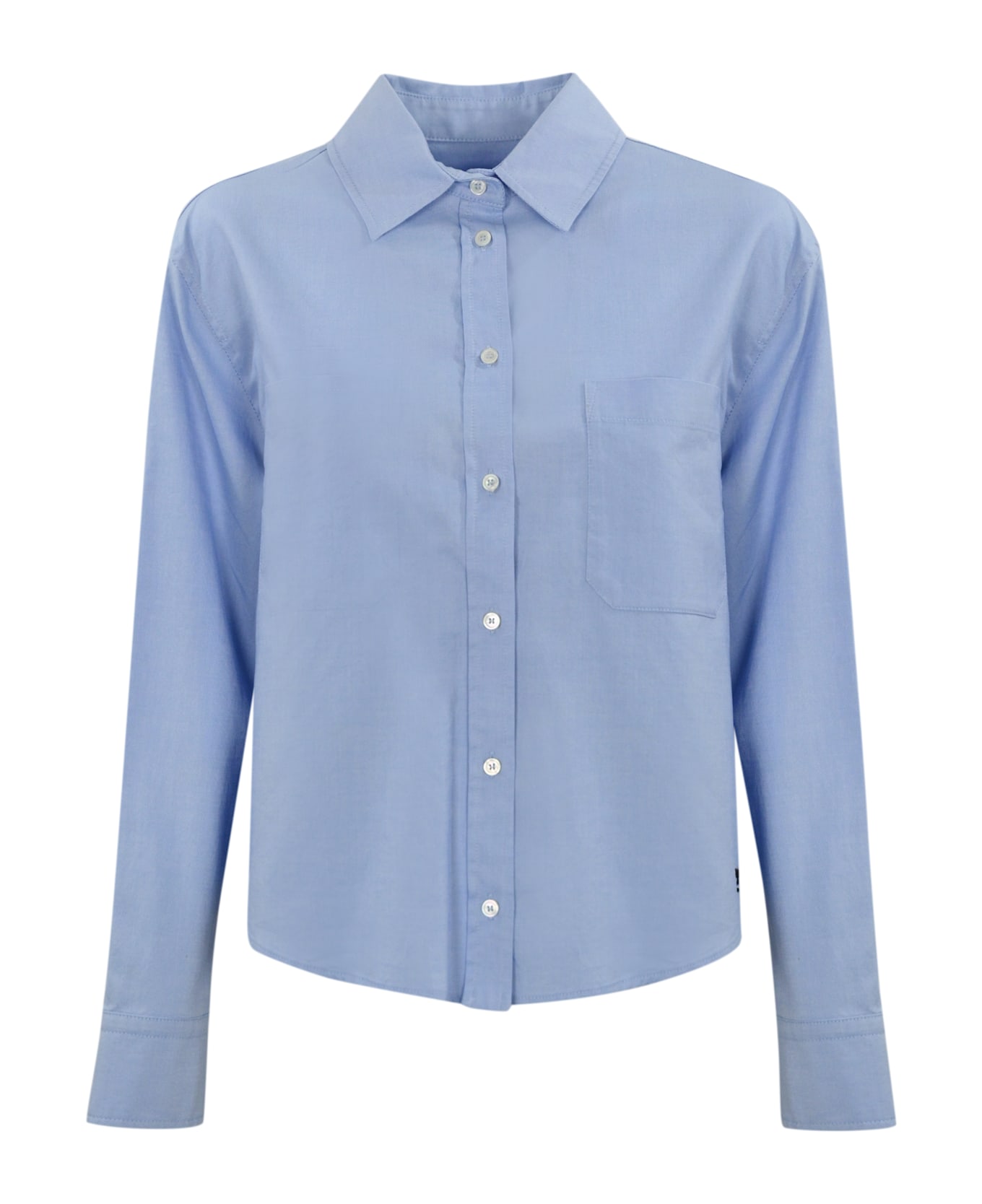 Weekend Max Mara Jock Shirt In Cotton Oxford - Azzurro