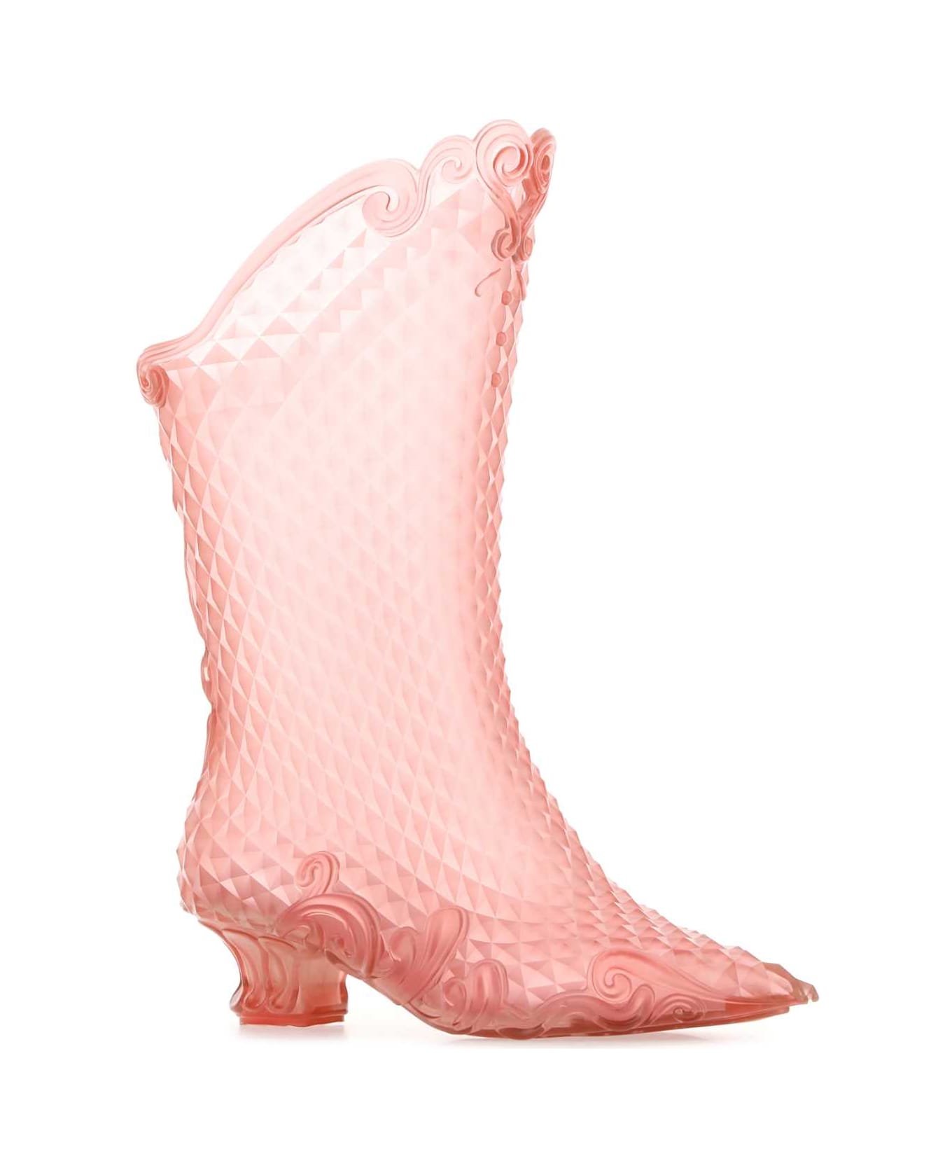 Y/Project Pink Pvc Ankle Boots - BABYPINK
