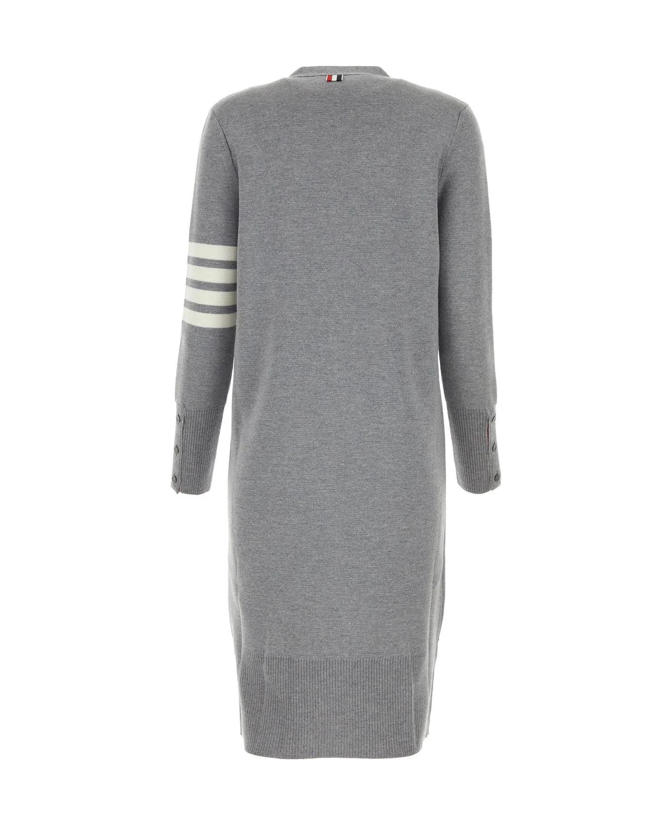 Thom Browne Grey Wool Milano Cardigan - GREY