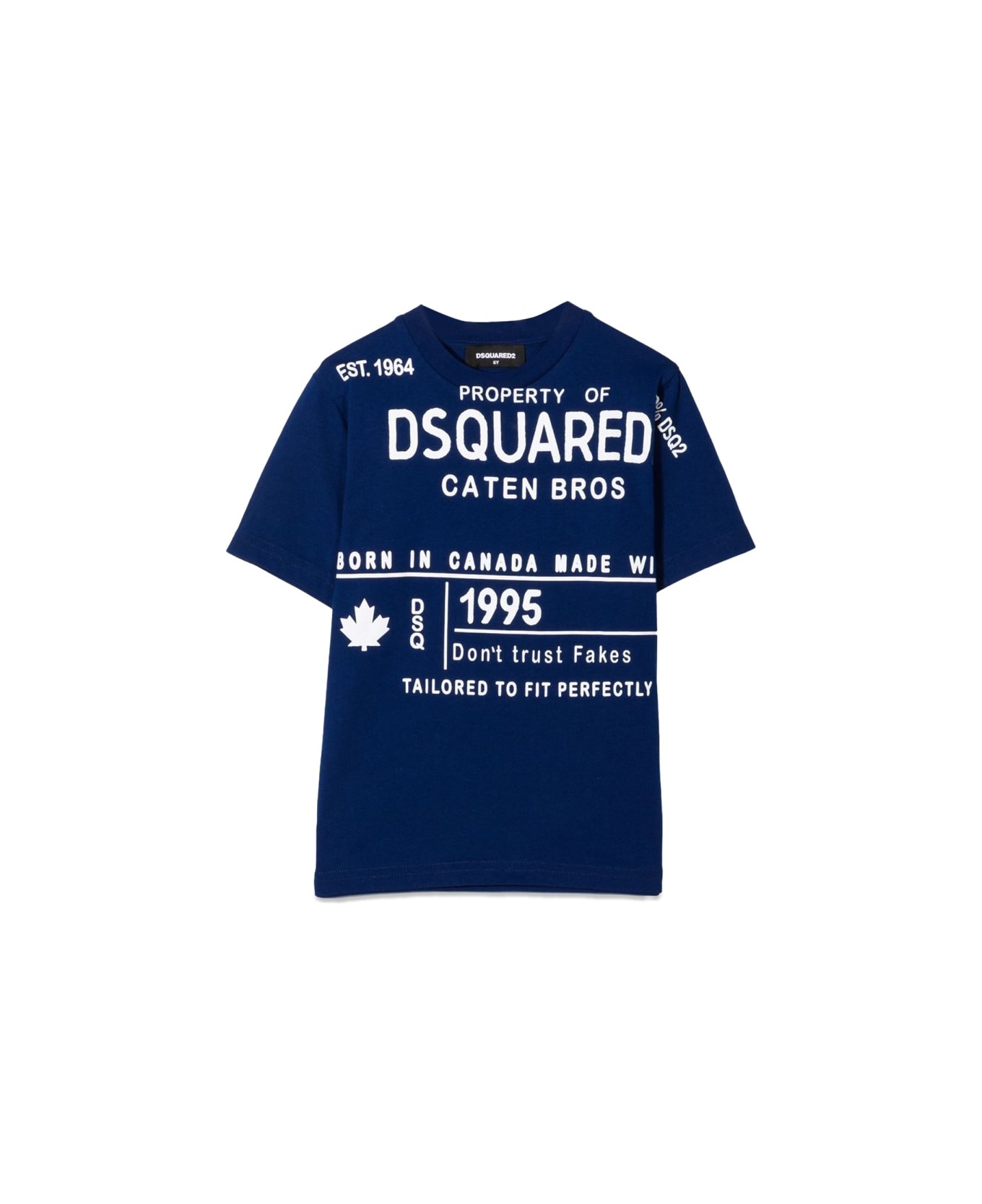 Dsquared2 Slouch Fit Maglietta - BLUE Tシャツ＆ポロシャツ
