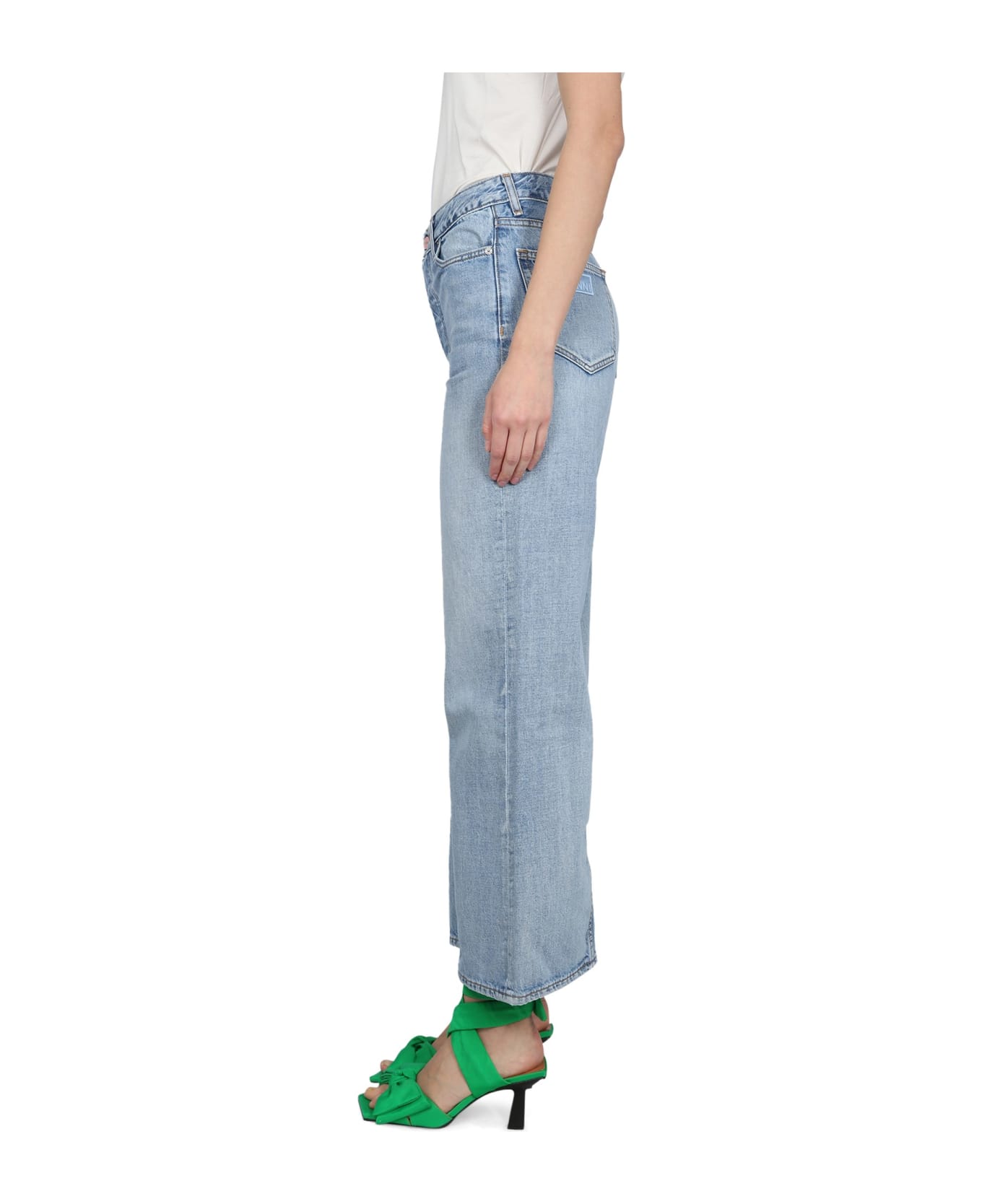 デニム・ジーパン Ganni SS24 JEANS JOZEY (J1197 565) Ganni Rigid Denim Jozey Blue | BSTN Store
