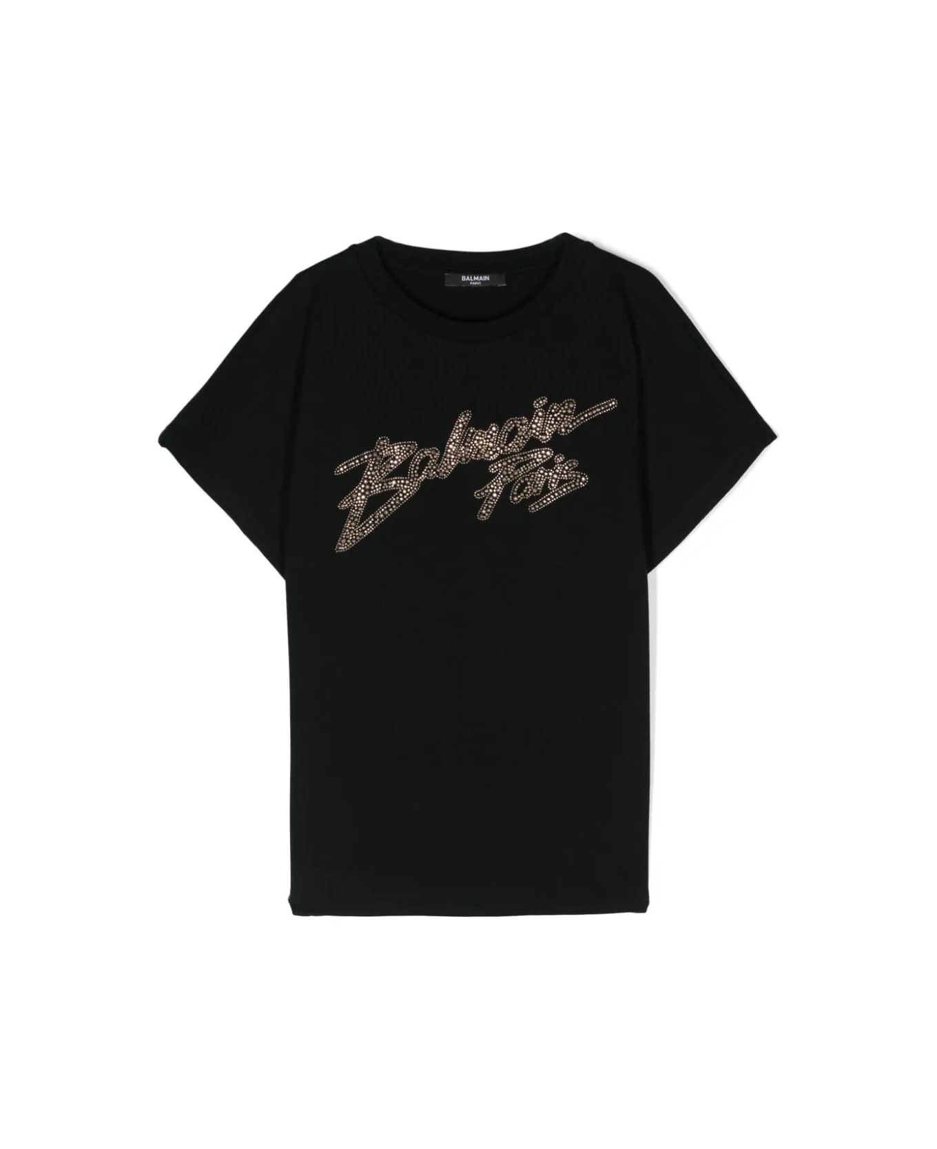 Balmain T-shirt Con Cristalli - Black Tシャツ＆ポロシャツ