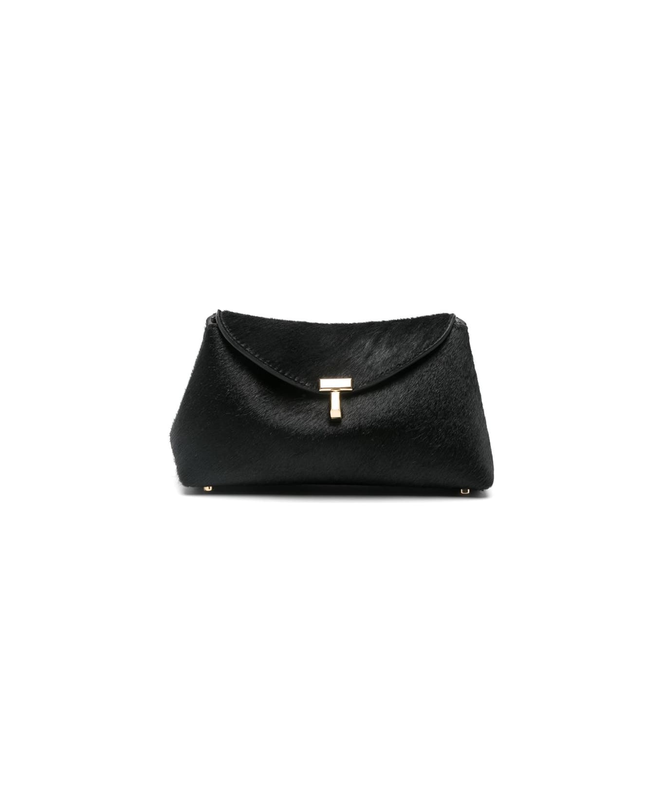 Totême Mini Leather Clutch - Black