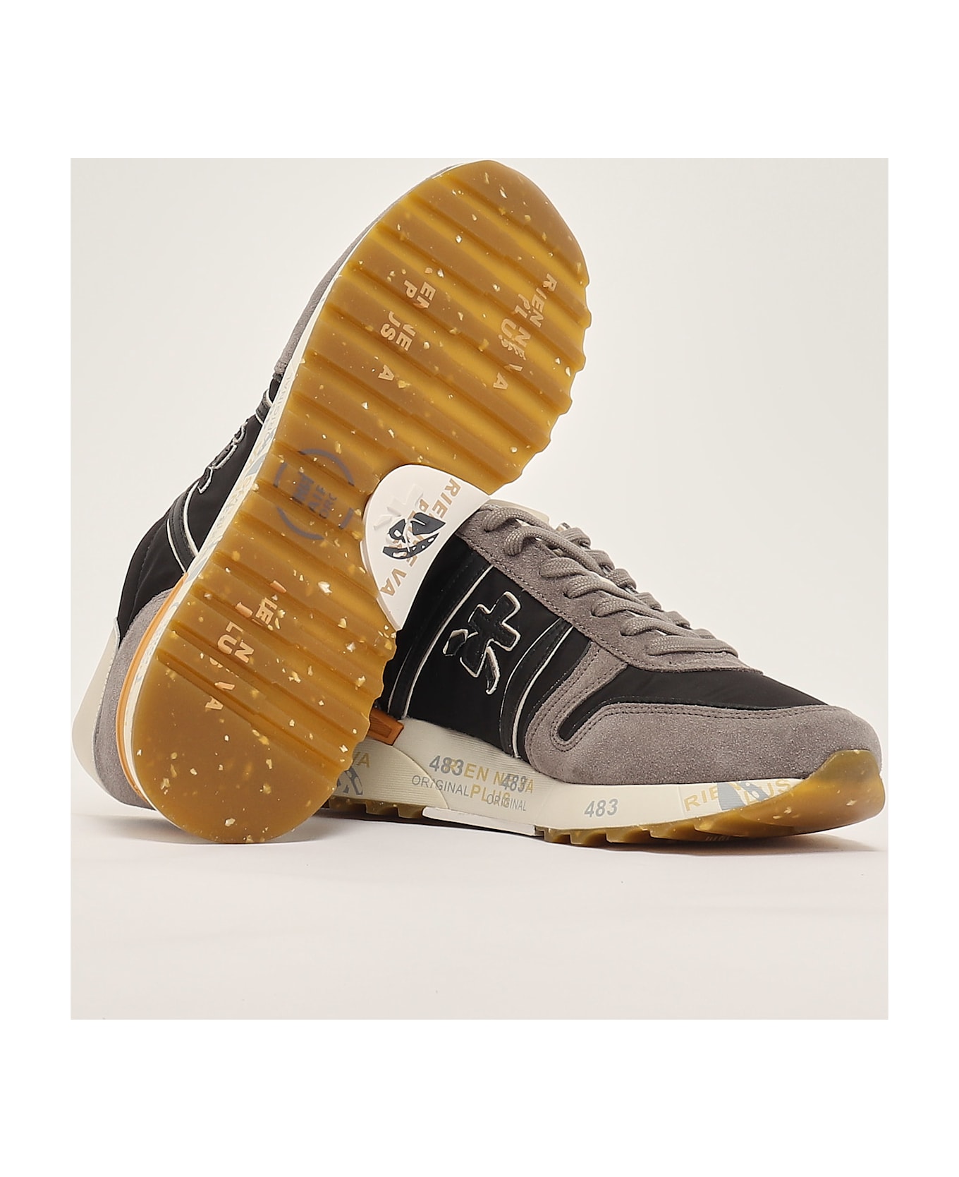 Premiata Lander Var 7207 Sneaker - NERO-GRIGIO