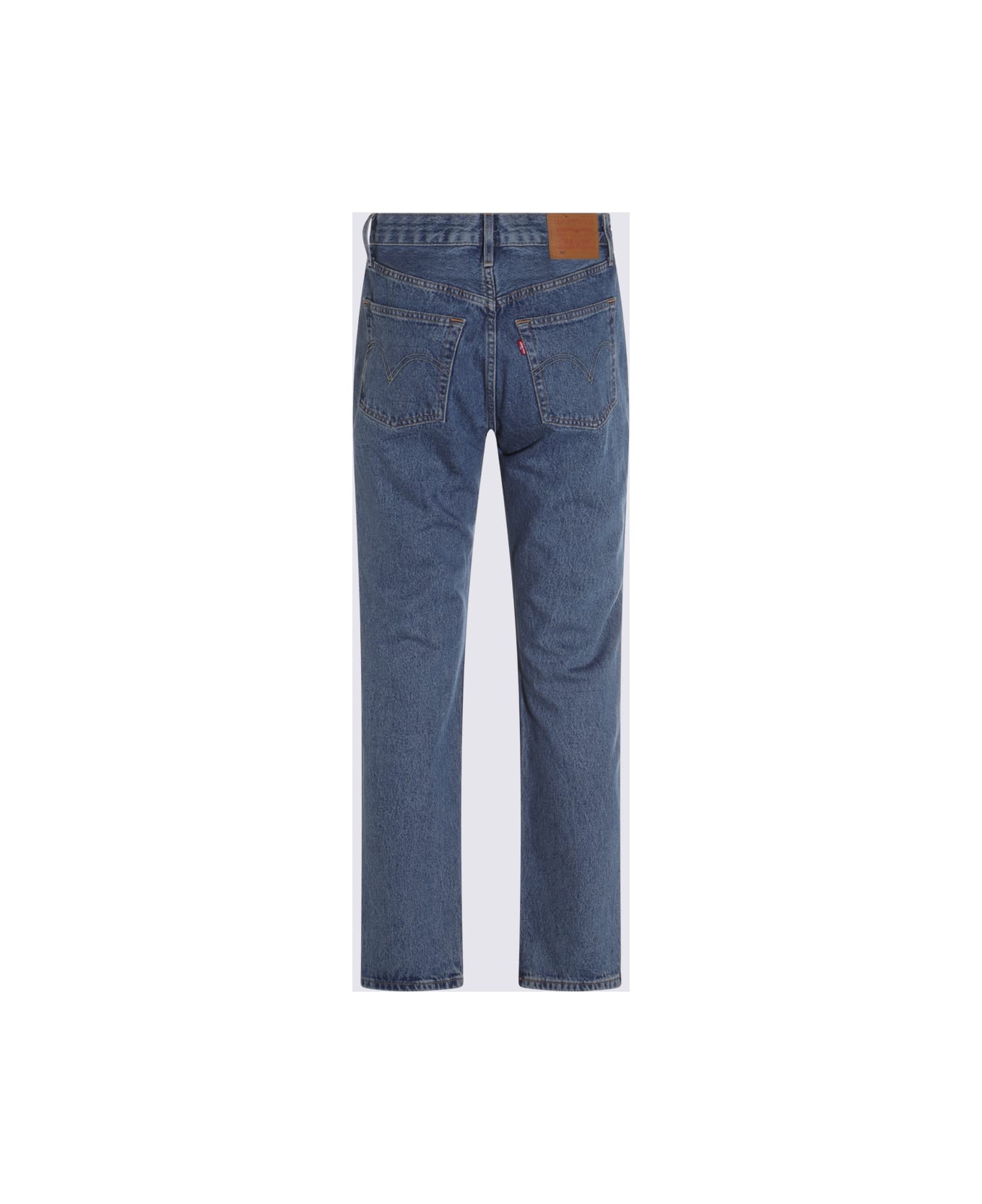 Levi
s Blue Cotton 501 Cotton Denim Jeans