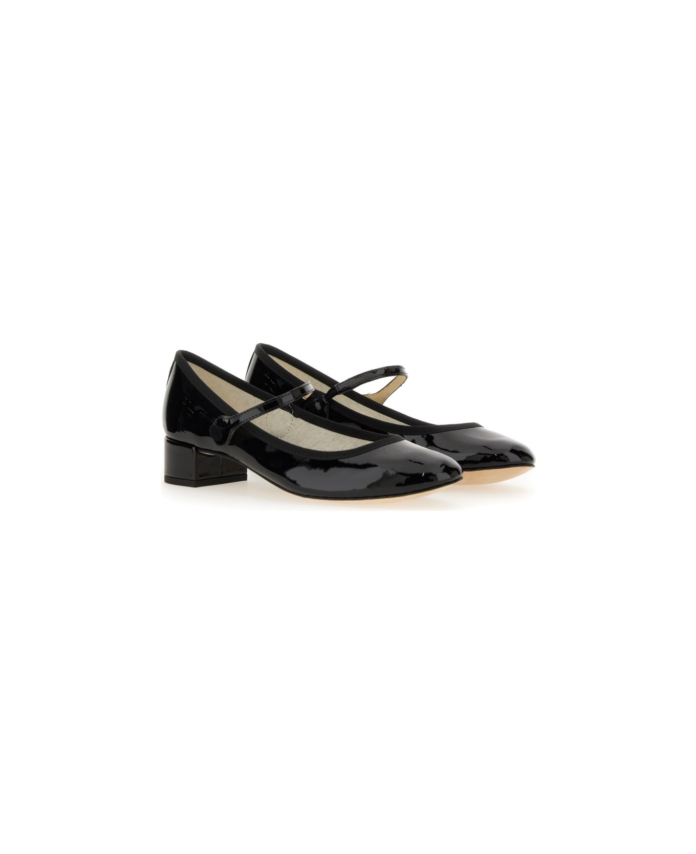 Repetto Pump Mary Jane Rose - BLACK フラットシューズ