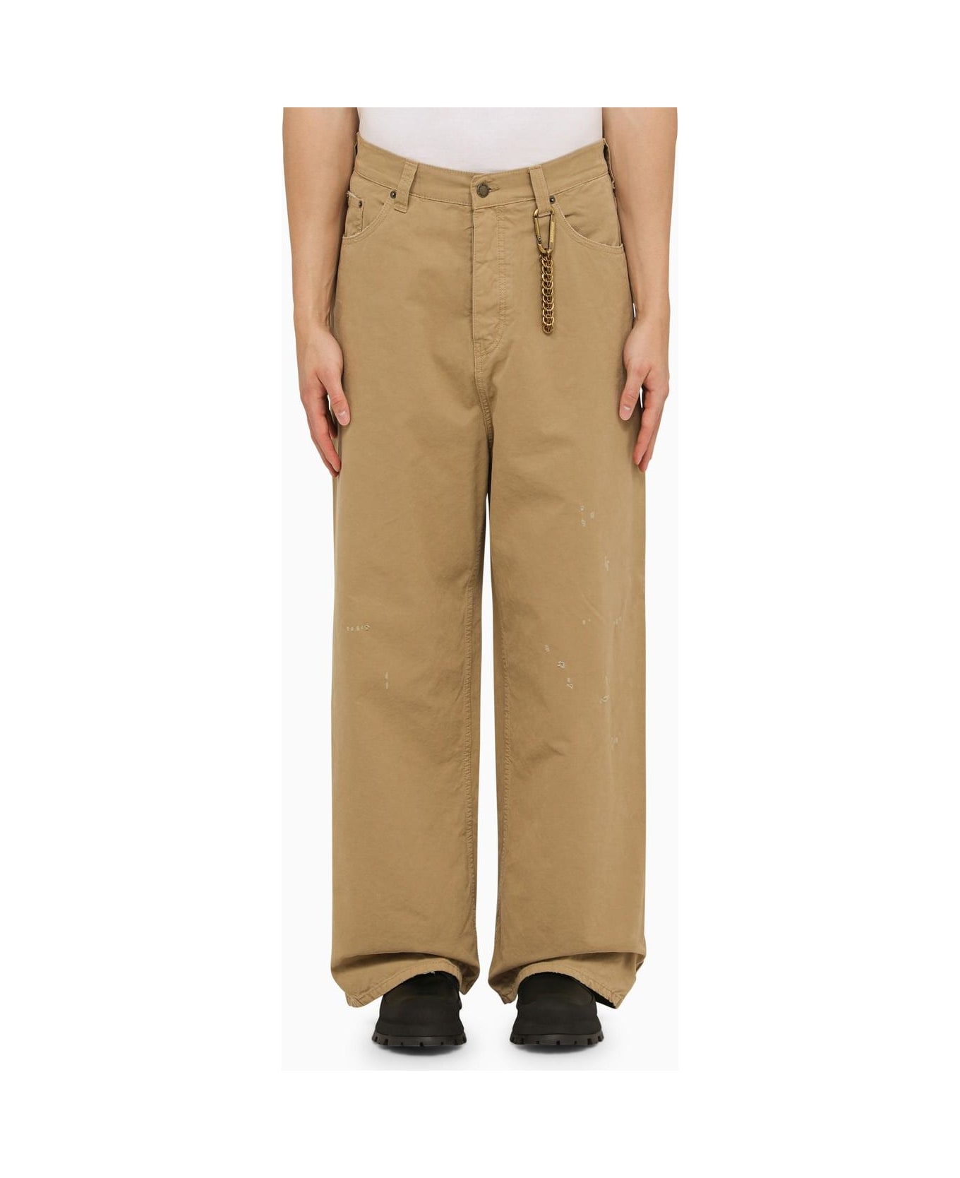 DARKPARK Beige Ray Trousers - Beige