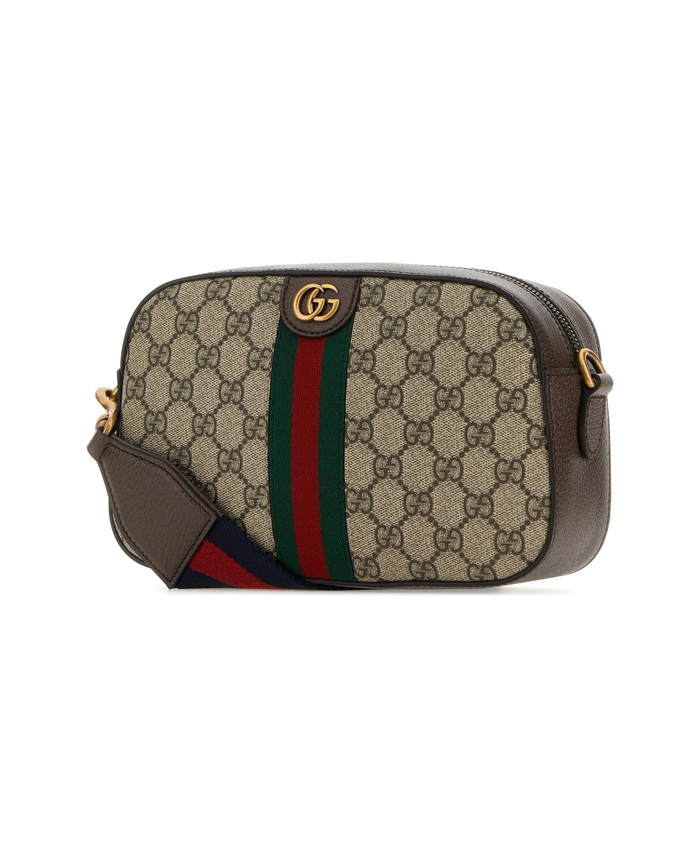 Gucci Gg Supreme Fabric And Leather Small Ophidia Gg Crossbody Bag - BEBNACEROVRVBRB