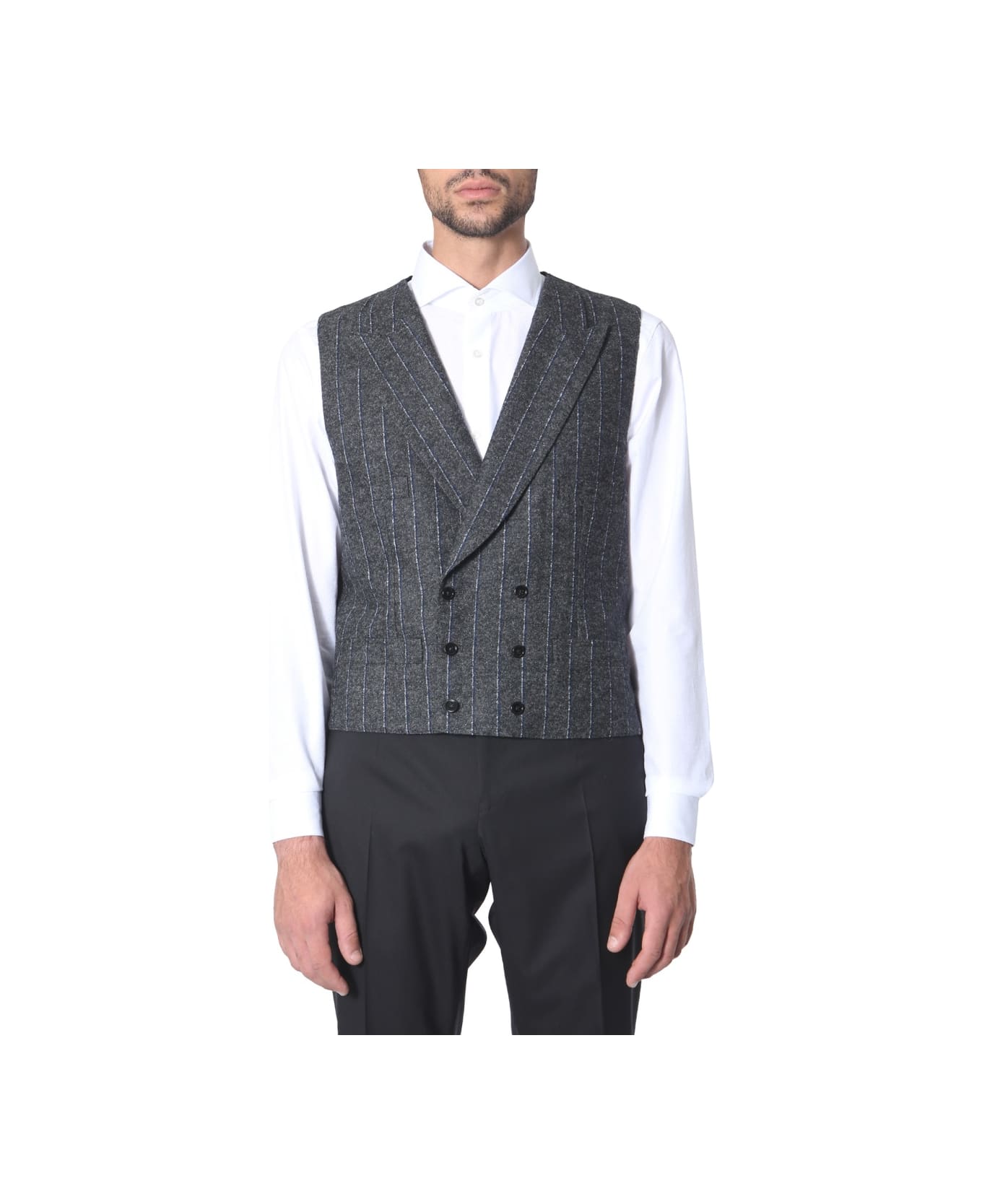 Dolce & Gabbana Double-chest Vest - GREY