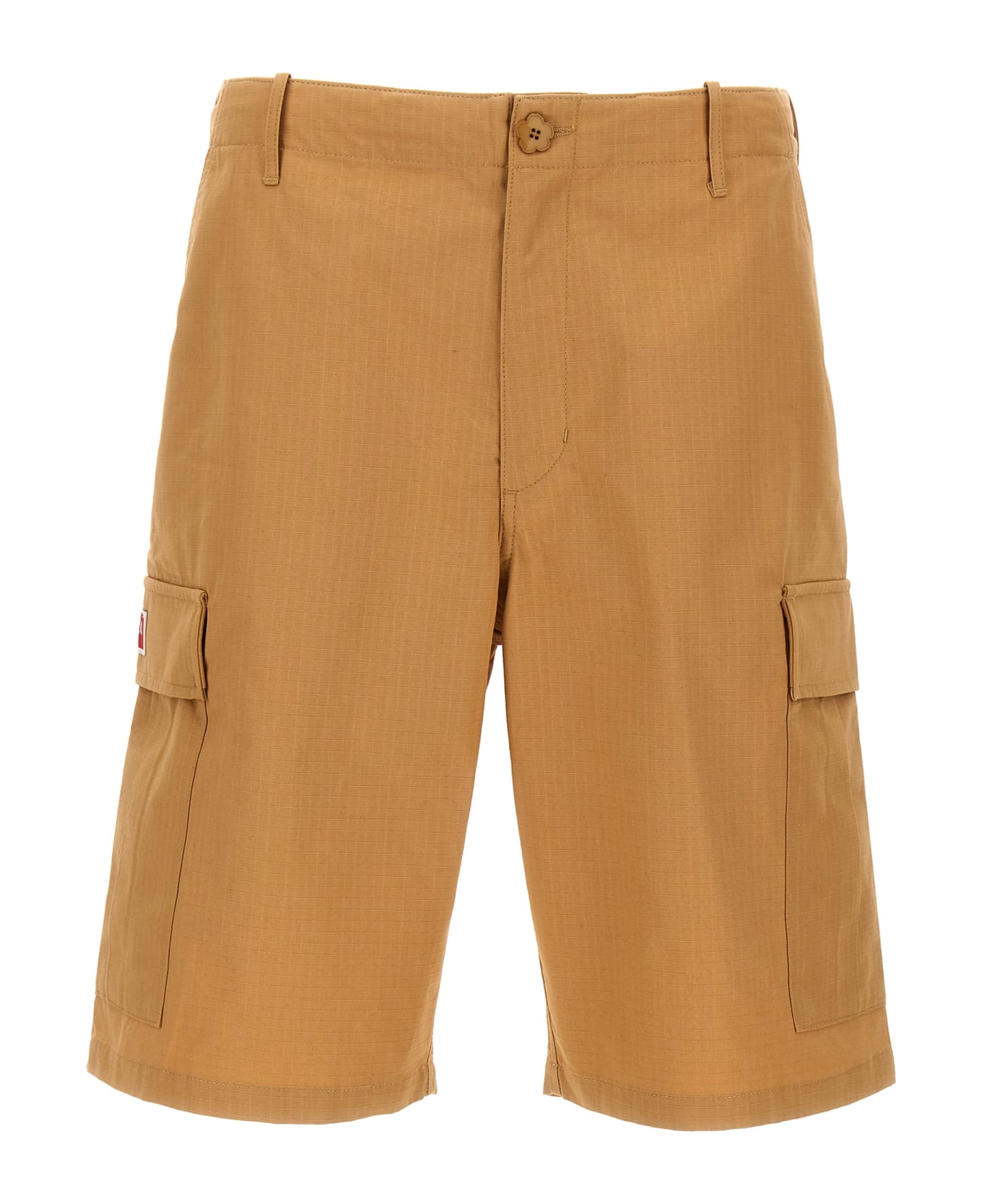 Kenzo Cargo Workwear Shorts - Camel