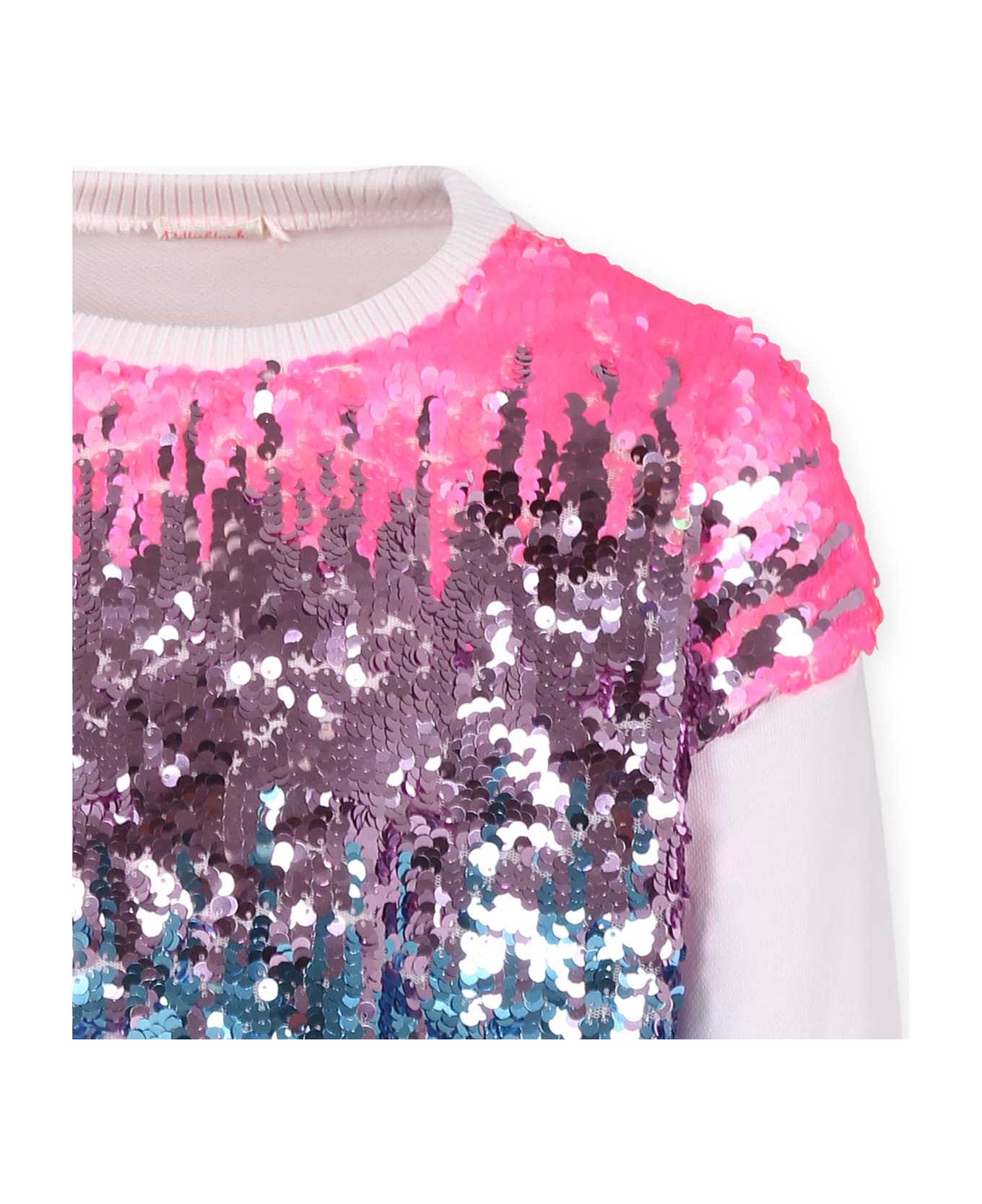 Billieblush Pink Sweatshirt For Girl With Sequins - Pink