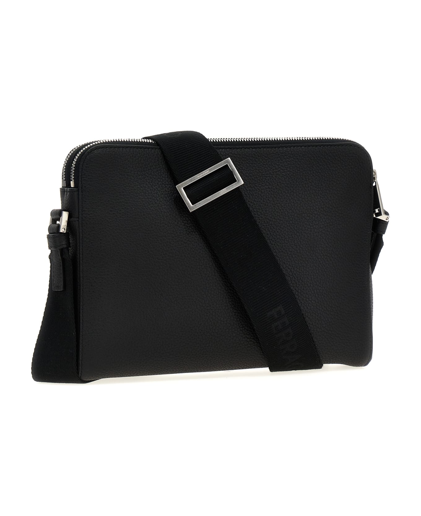 Ferragamo Logo Crossbody Bag - Black  