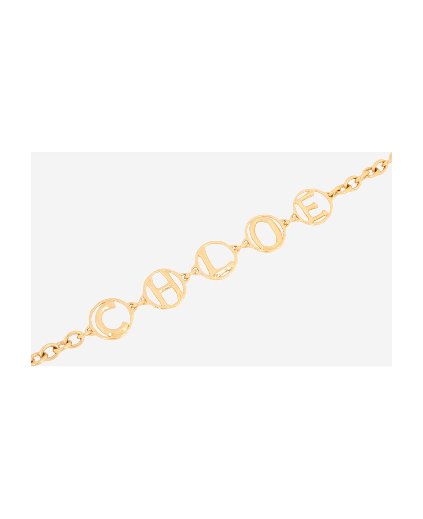 Chloé Script Jeweled Belt - COLOR oro