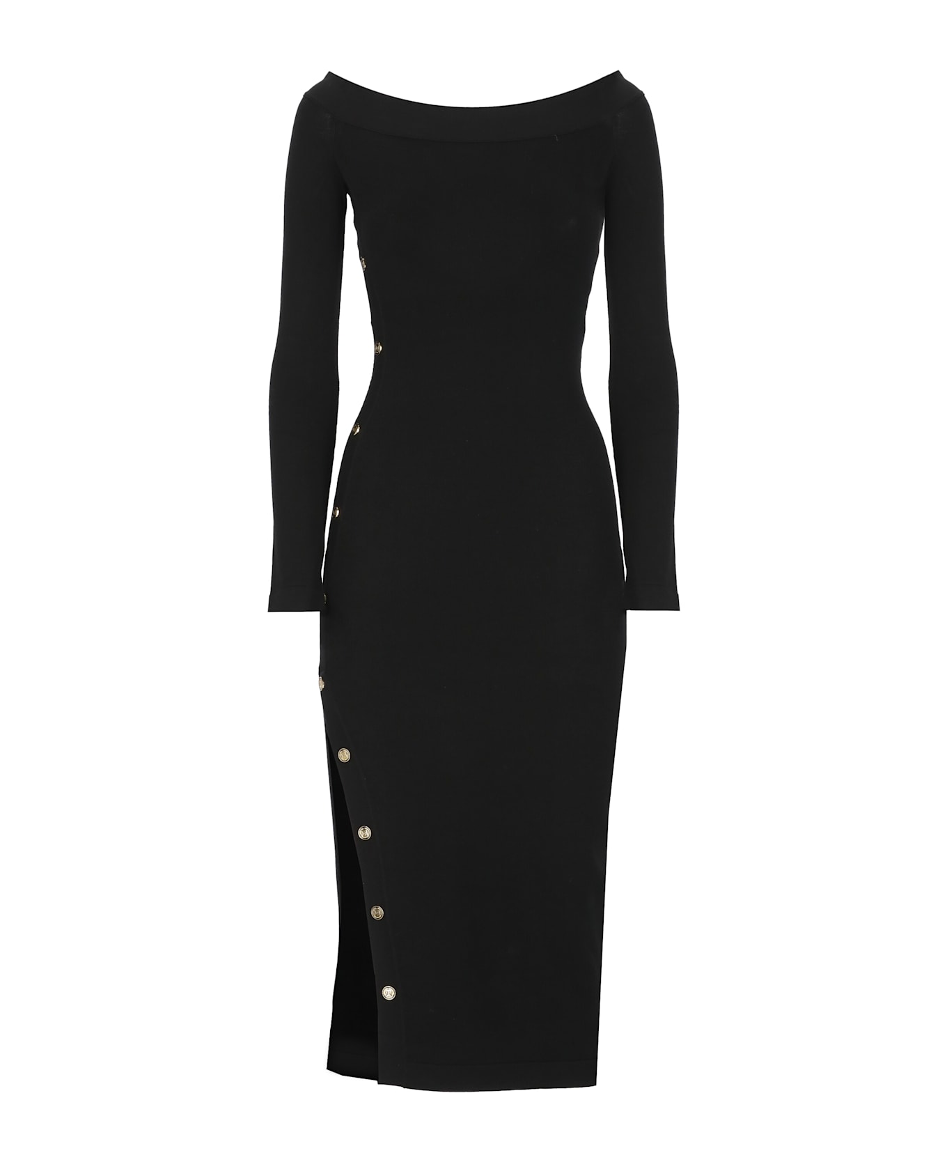 Elisabetta Franchi Viscose Dress Elisabetta Franchi - BLACK