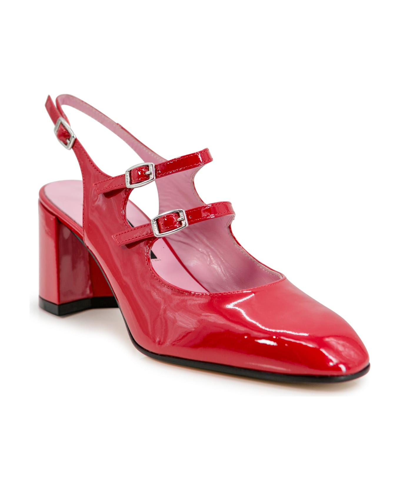 Carel 70mm Patent Leather Pumps - Red ハイヒール