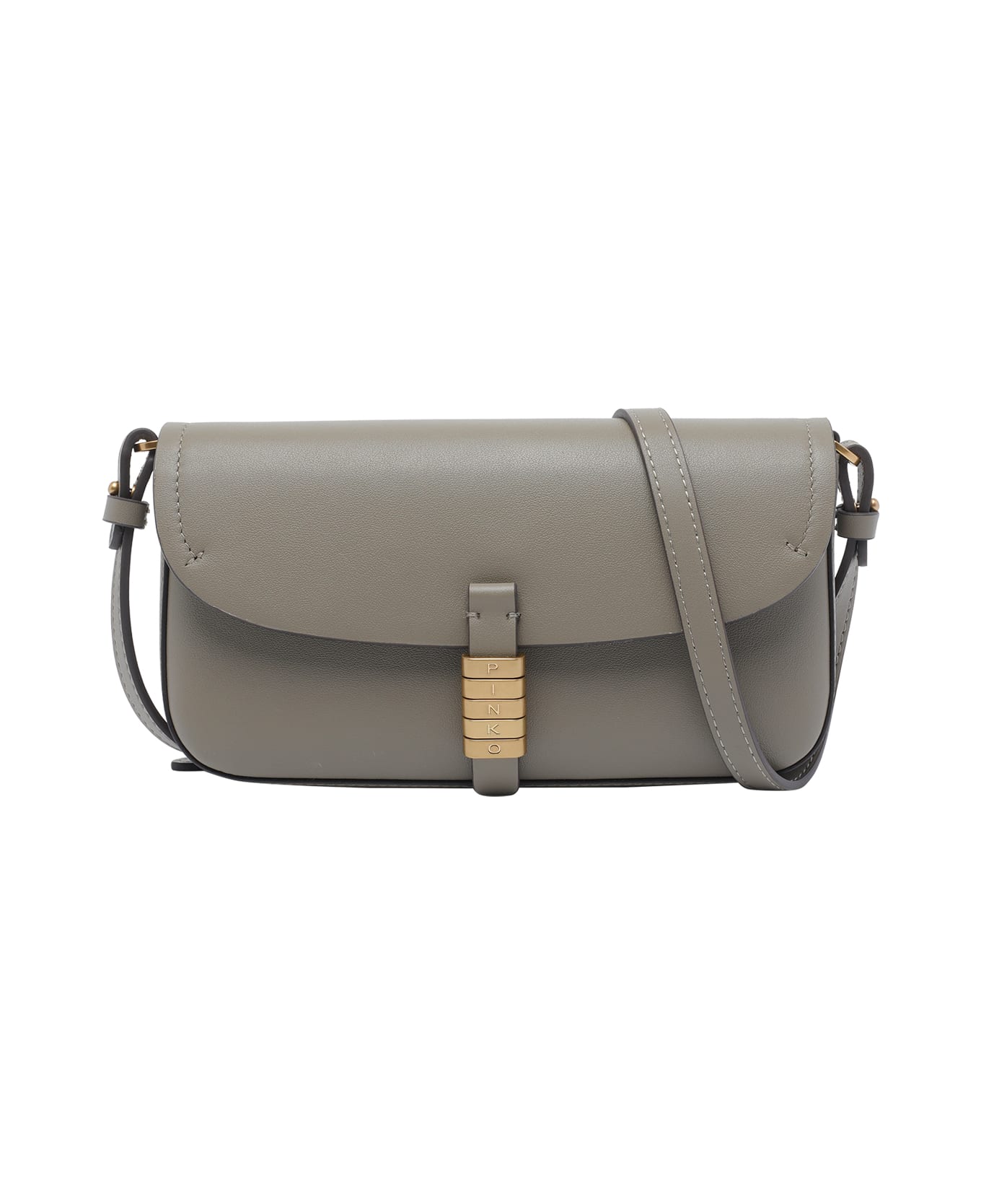 Pinko Saddle Shoulder Bag - Beige