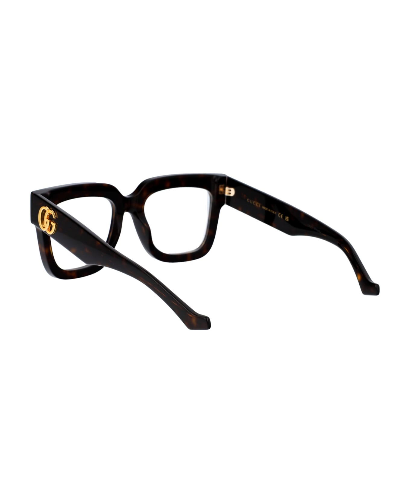 Gucci Eyewear Gg1549o Glasses - 002 HAVANA HAVANA TRANSPARENT