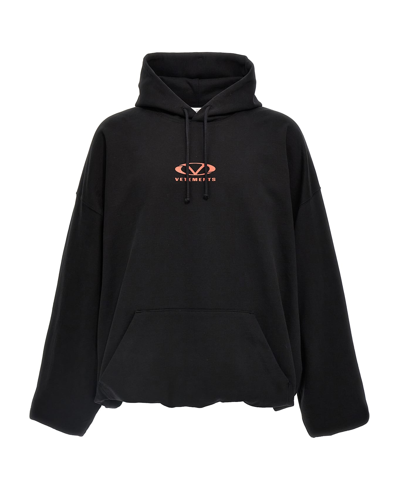 VETEMENTS 
oval Logo
 Hoodie - Black  