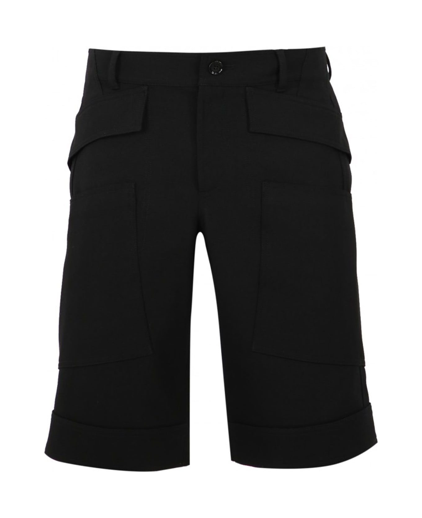 Burberry Wool Bermuda Shorts - Black ショートパンツ