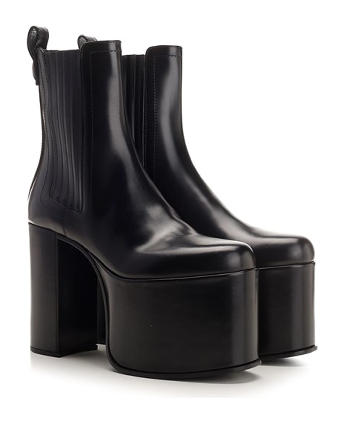 Valentino Garavani Garavani Ankle Leather Boots - Black