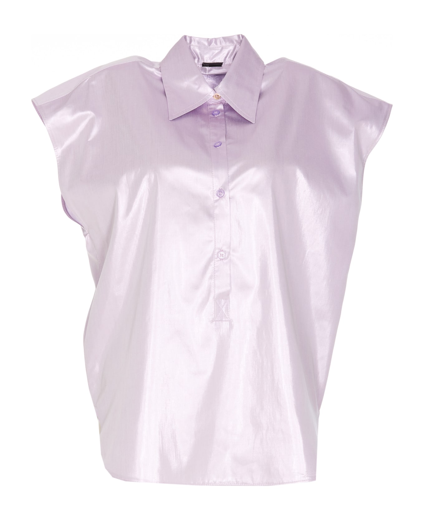 Pinko Cadmo Lamè Shirt - Purple シャツ