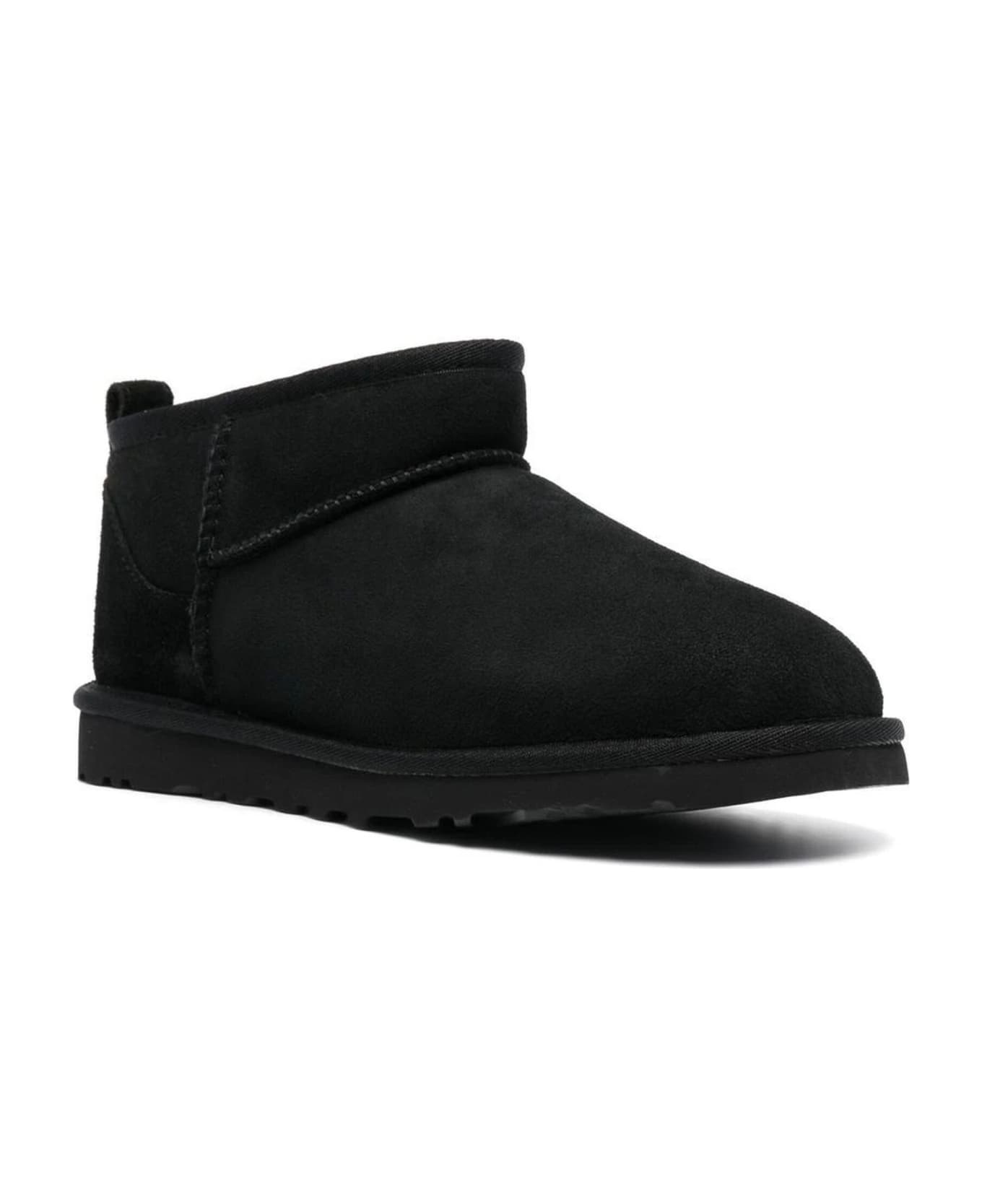 UGG Black Ultra Mini Suede Boots - Black