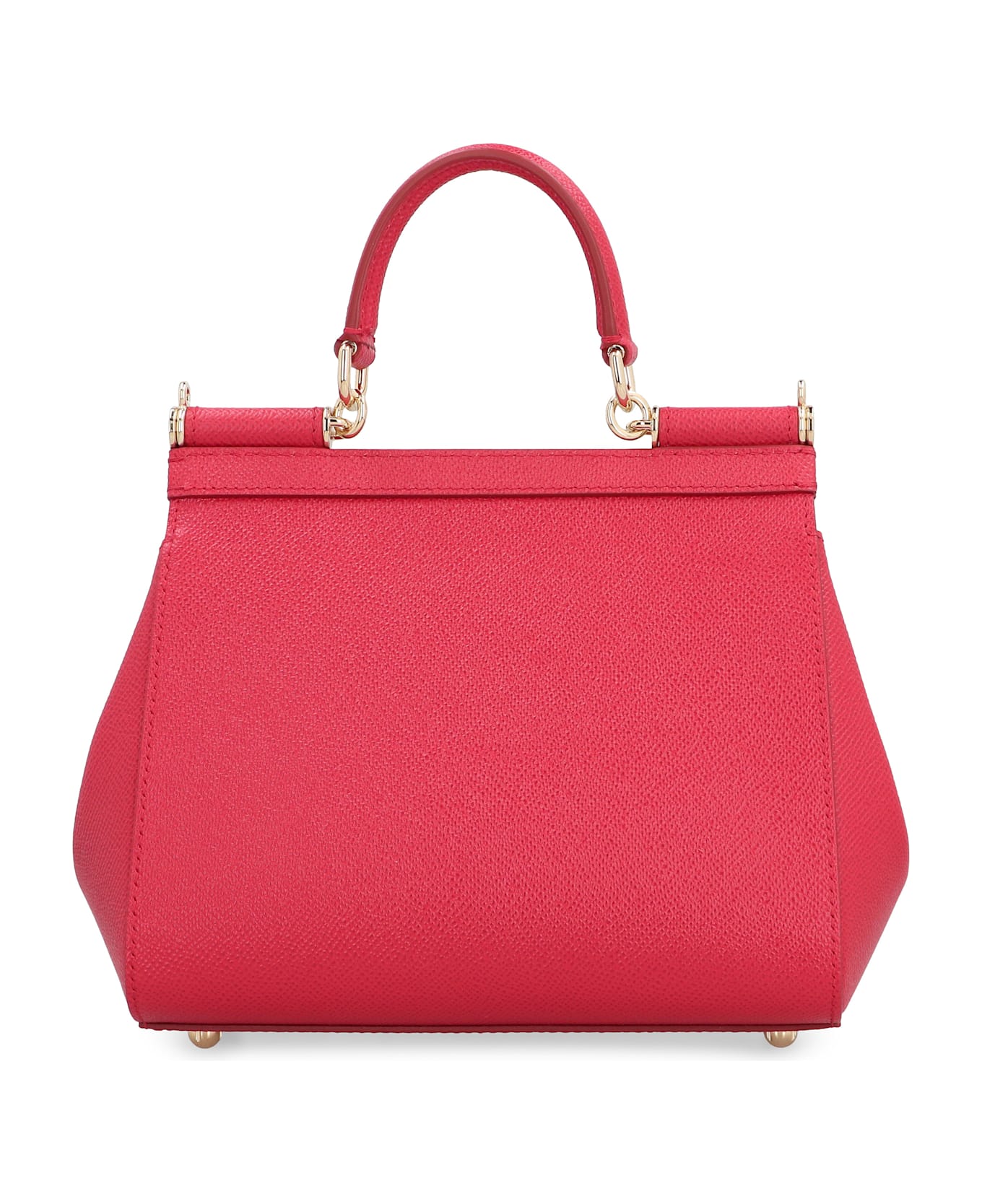 Dolce 
Gabbana Sicily Media Leather Handbag - red