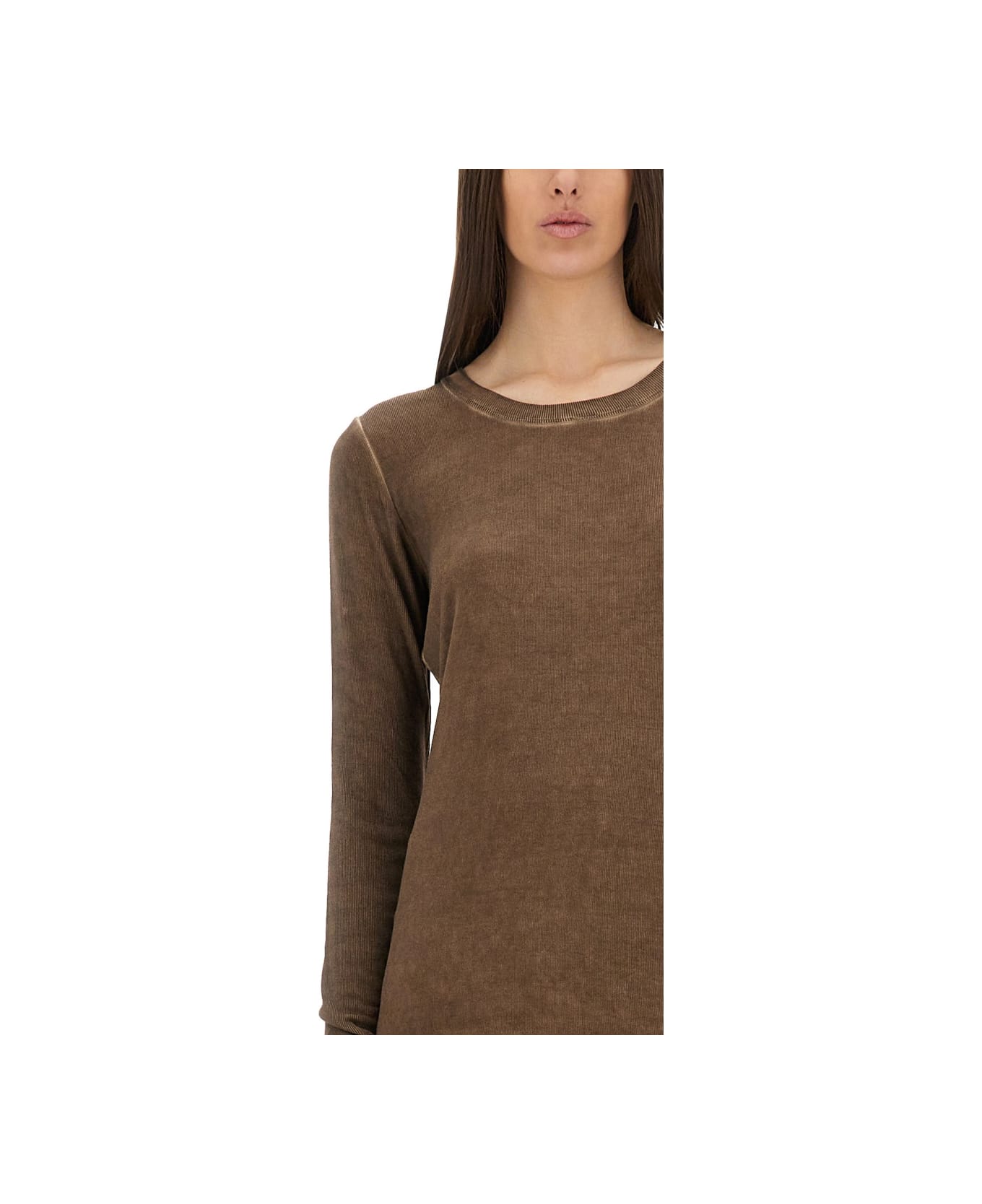 Uma Wang T-shirt "tata" - BROWN