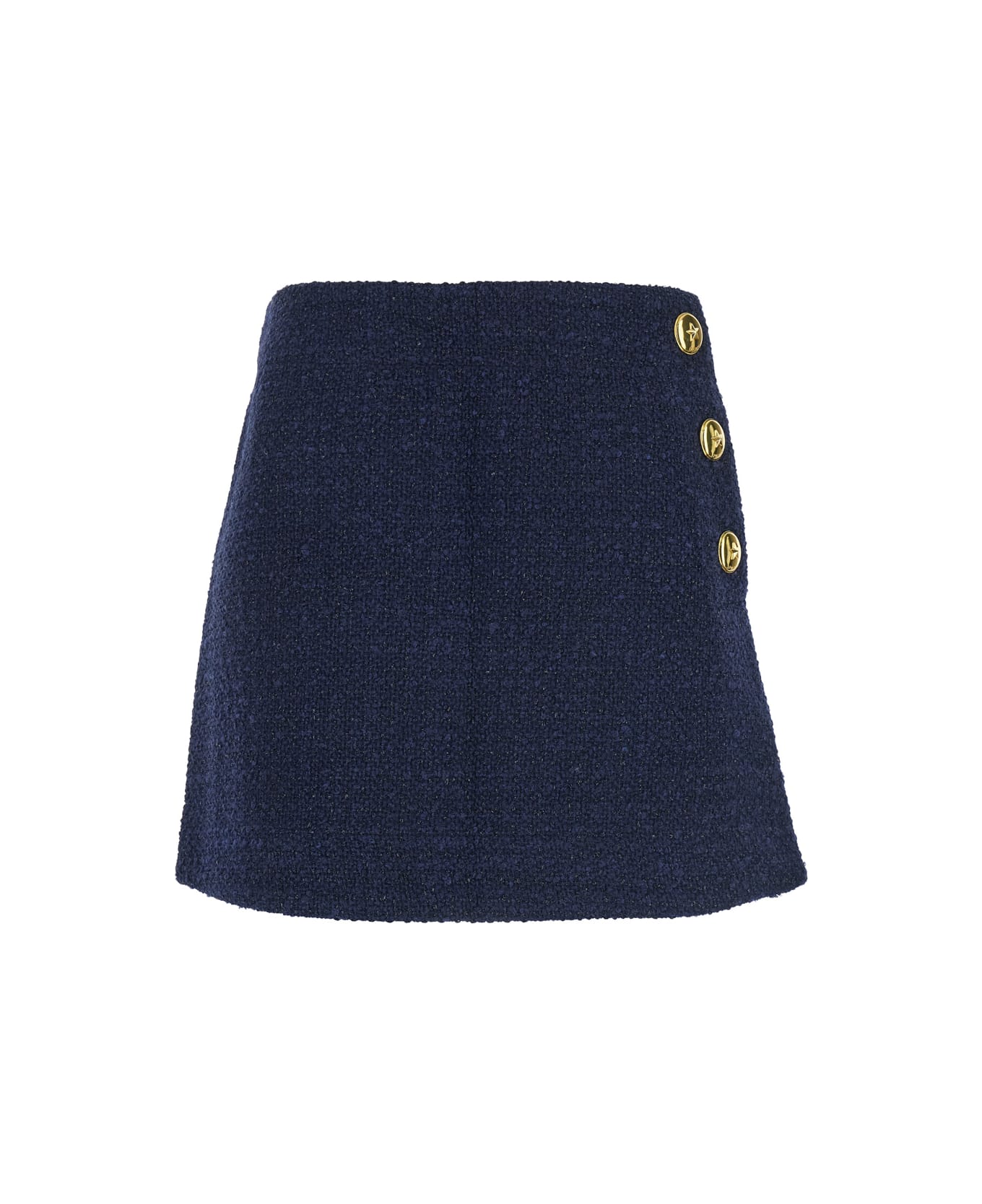 Pinko Flan Gonna Tweed Fantasia - Blu