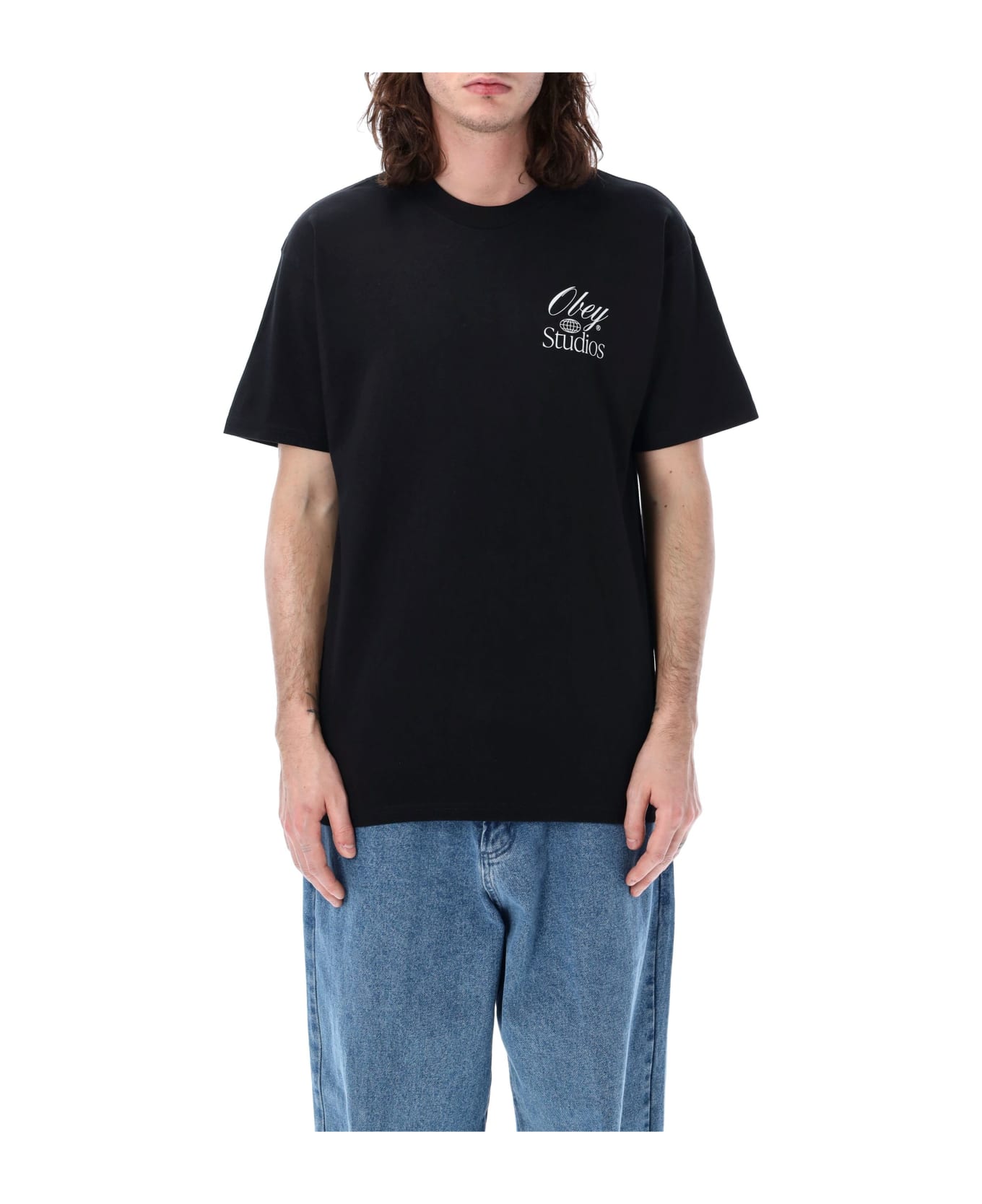 Obey Studios Worldwide T-shirt - BLACK