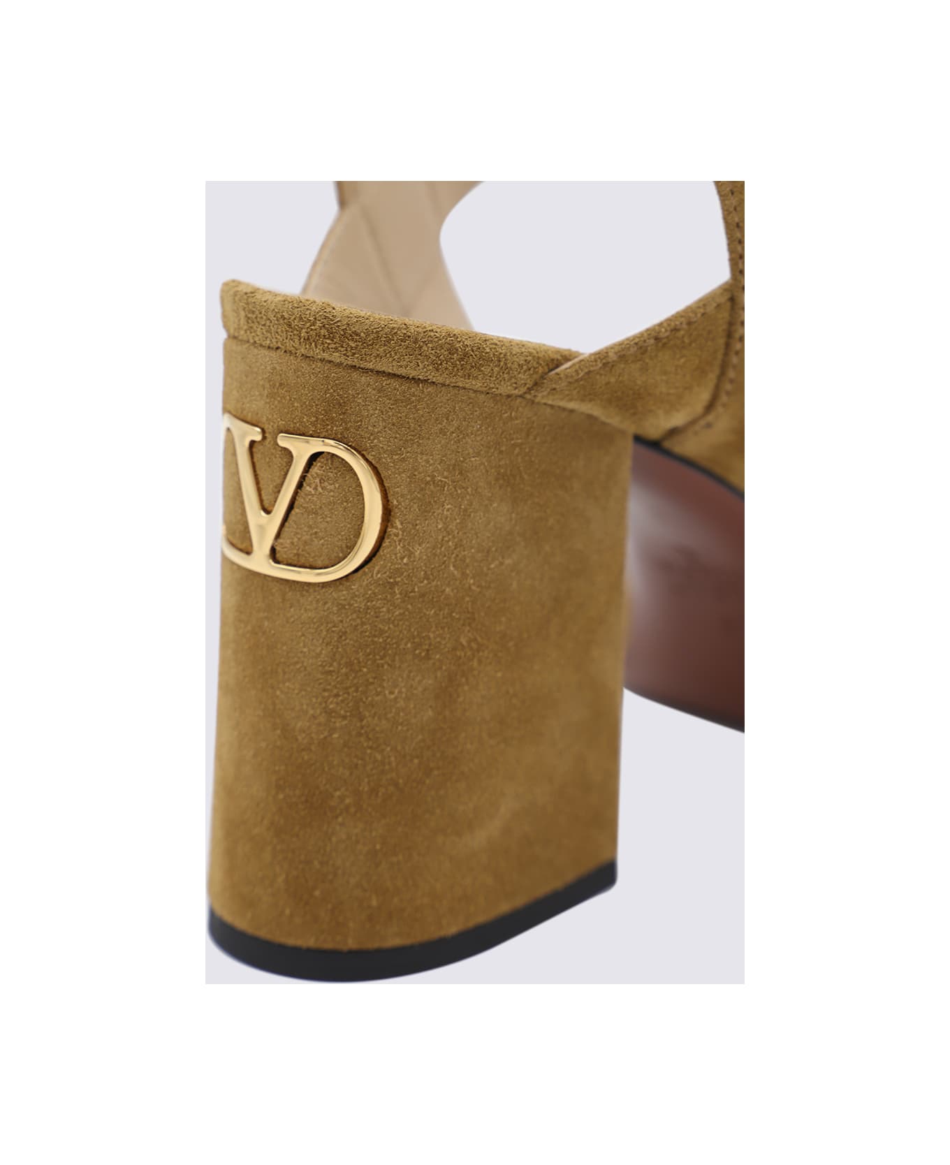 Valentino Garavani Beige Leather Sandals - Beige