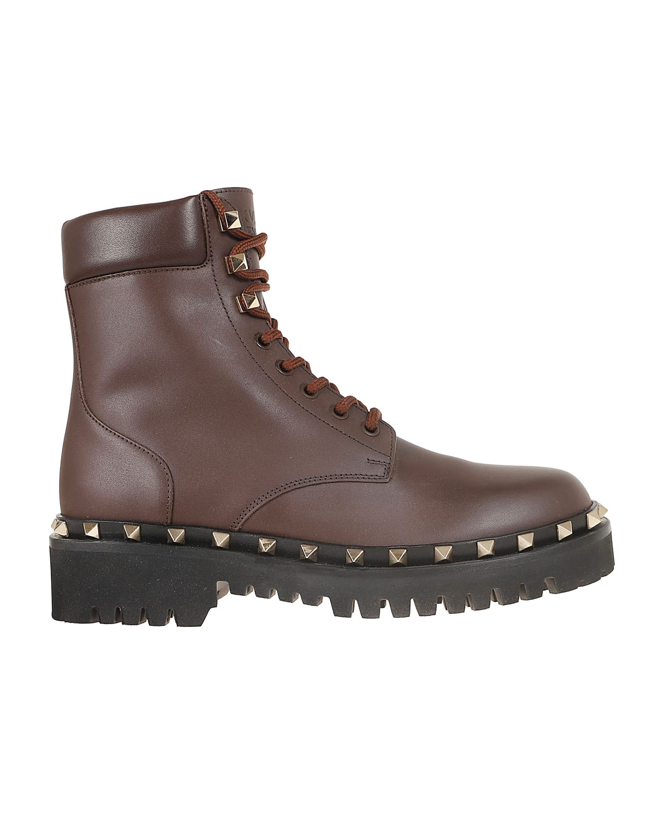 Valentino Garavani Combat Boot Rockstud T. 25/50 Platinum Studs/rs - Fondant