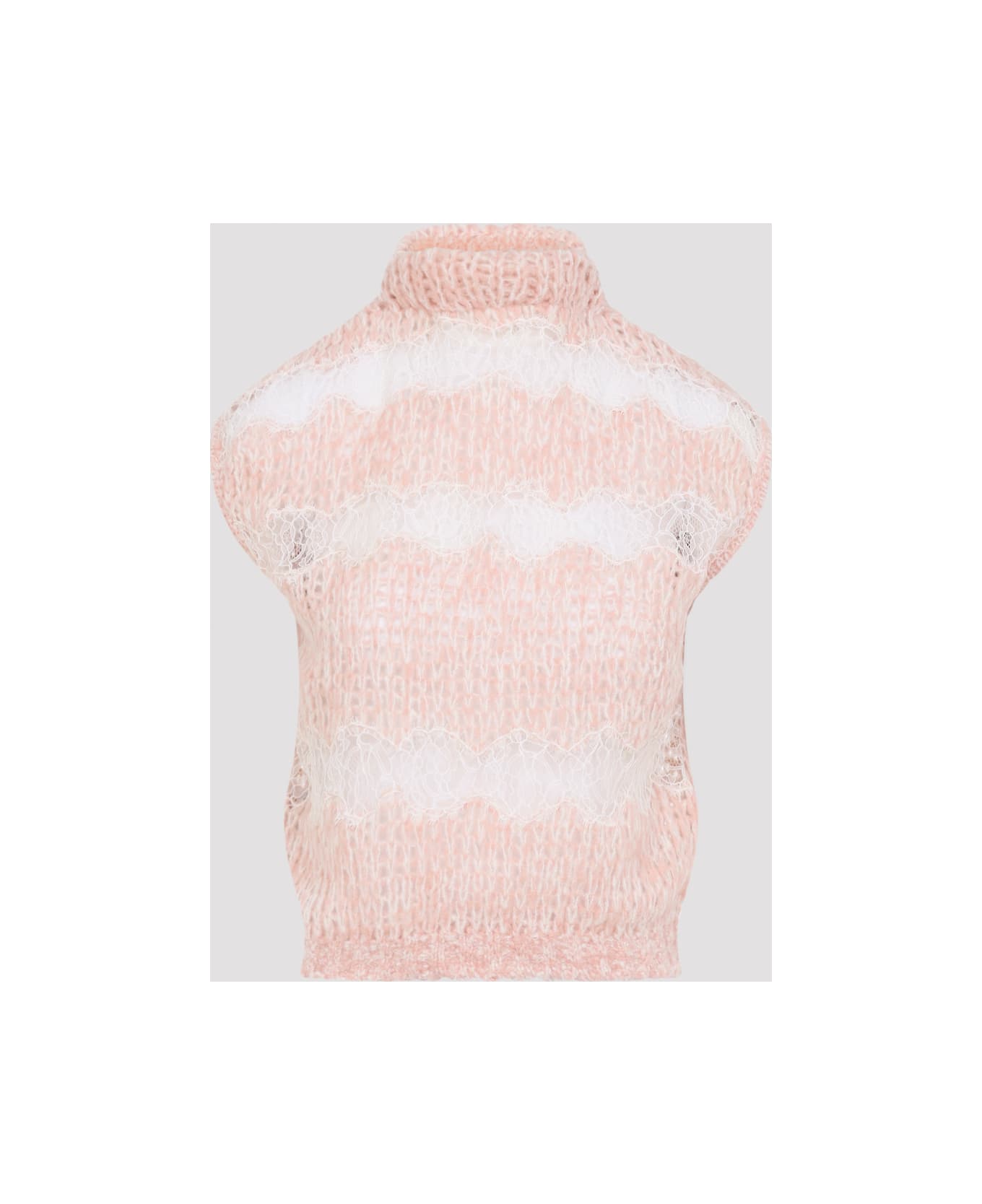 Giambattista Valli Virgin Wool Top - Rose Multi