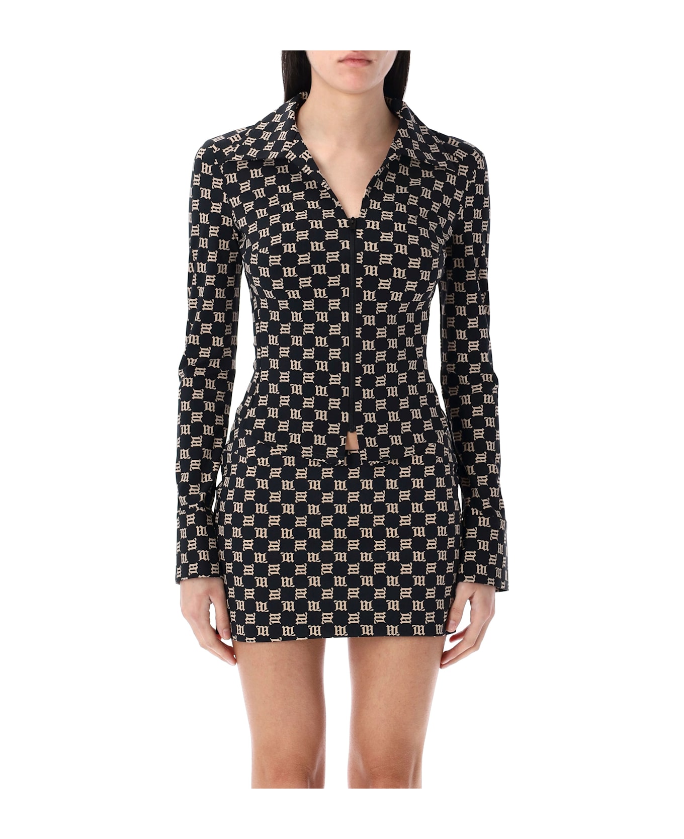 MISBHV Monogram Lara 90
s Shirt - BLACK BEIGE