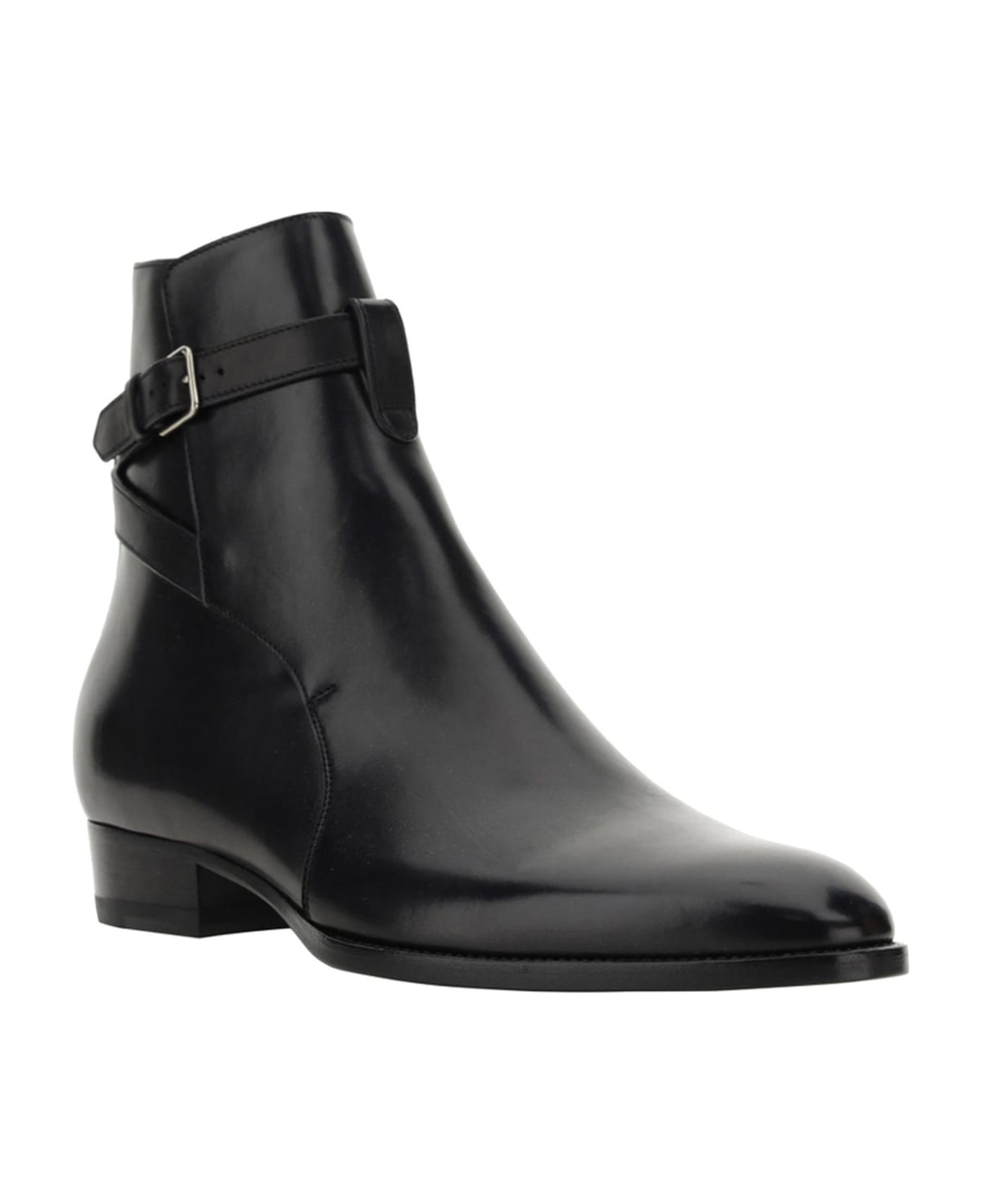 Saint Laurent Wyatt Jodhpur Ankle Boots - Black