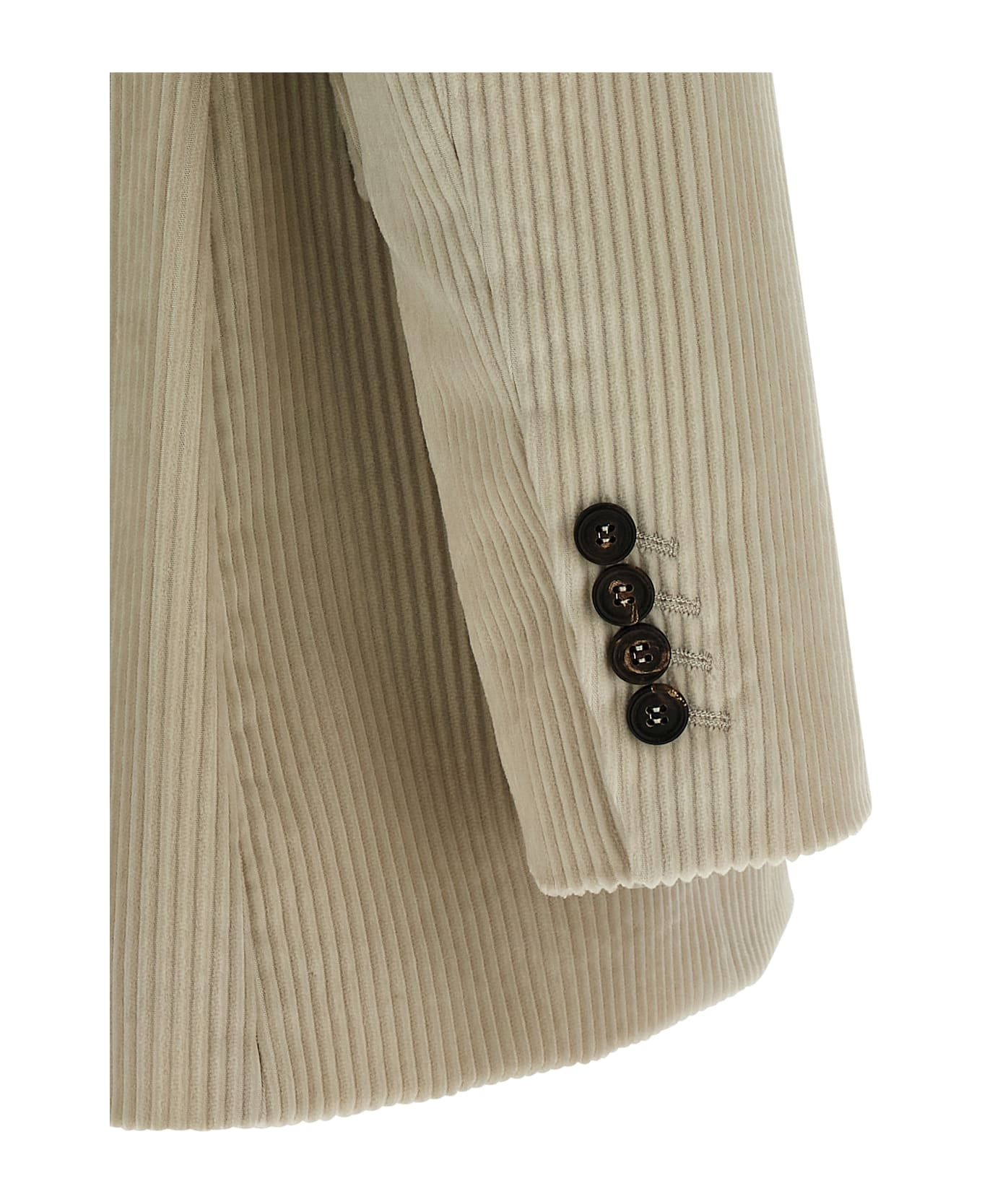 Brunello Cucinelli Velvet Blazer - Beige