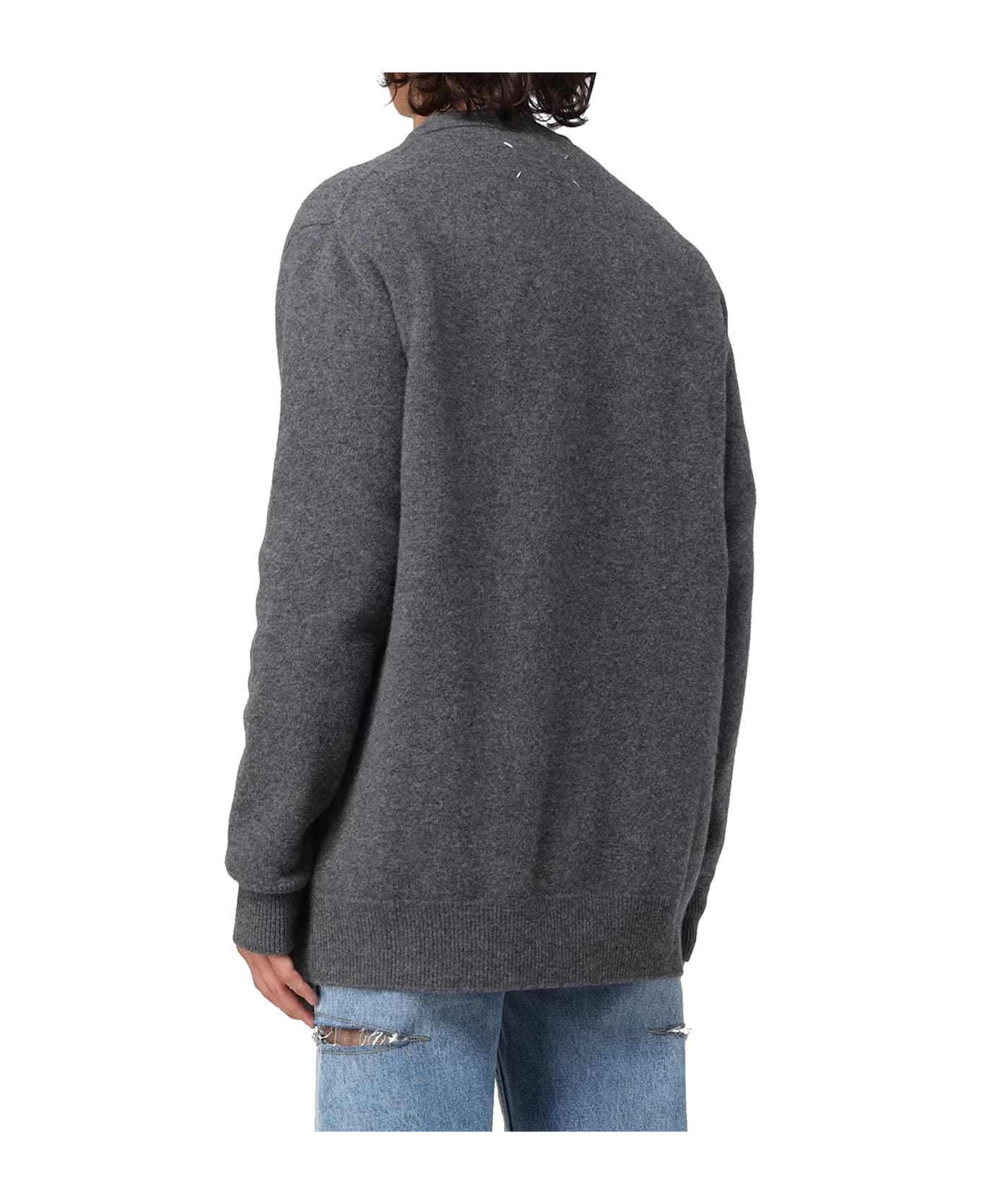 Maison Margiela Wool Cardigan - Gray