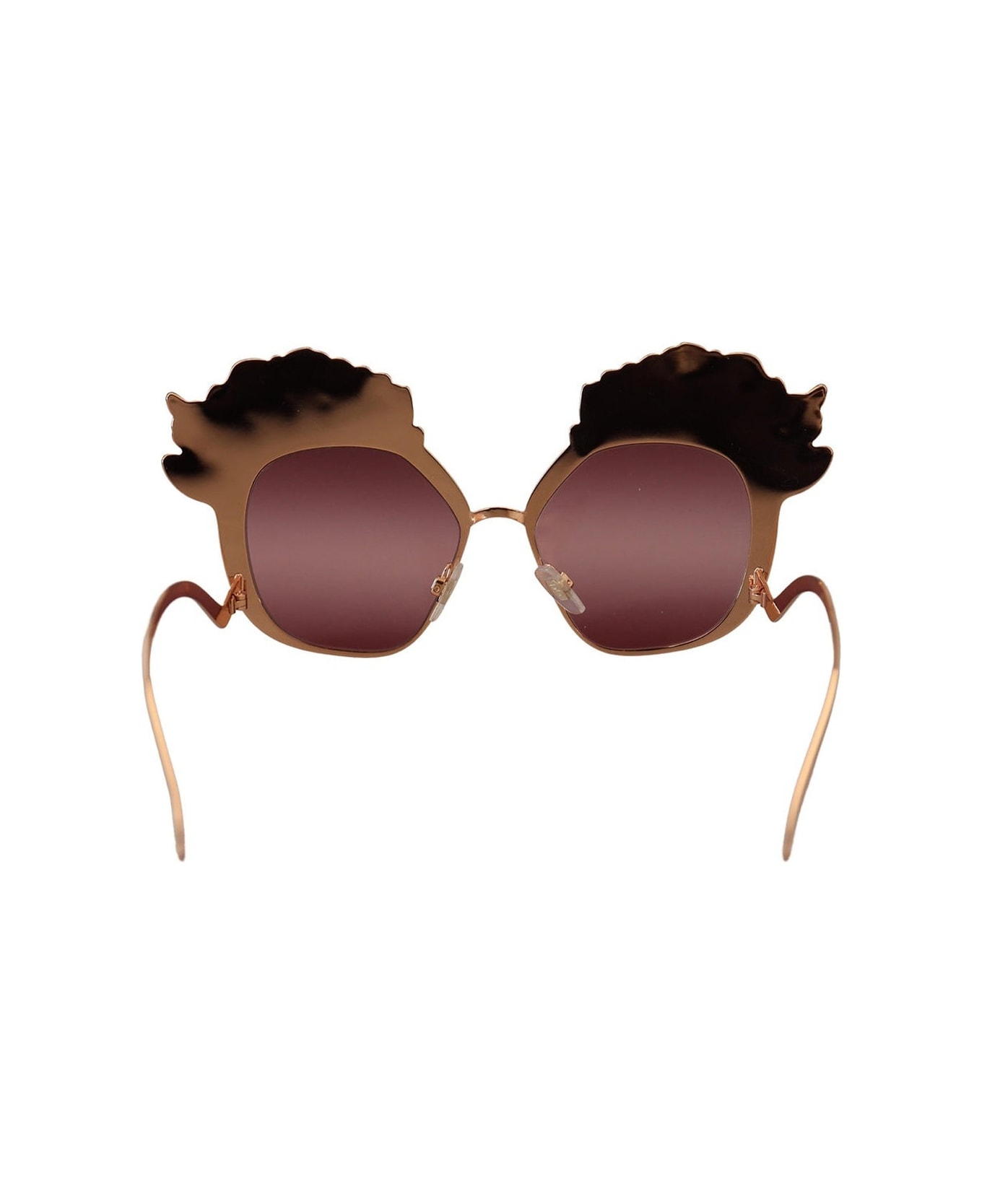 Dolce & Gabbana Rose Sequin Sunglasses - Gold