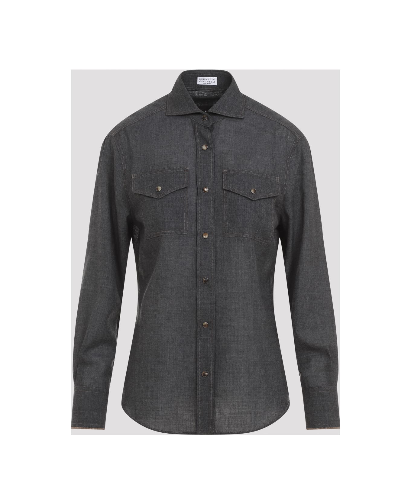 Brunello Cucinelli Shirt - Grigio Scuro