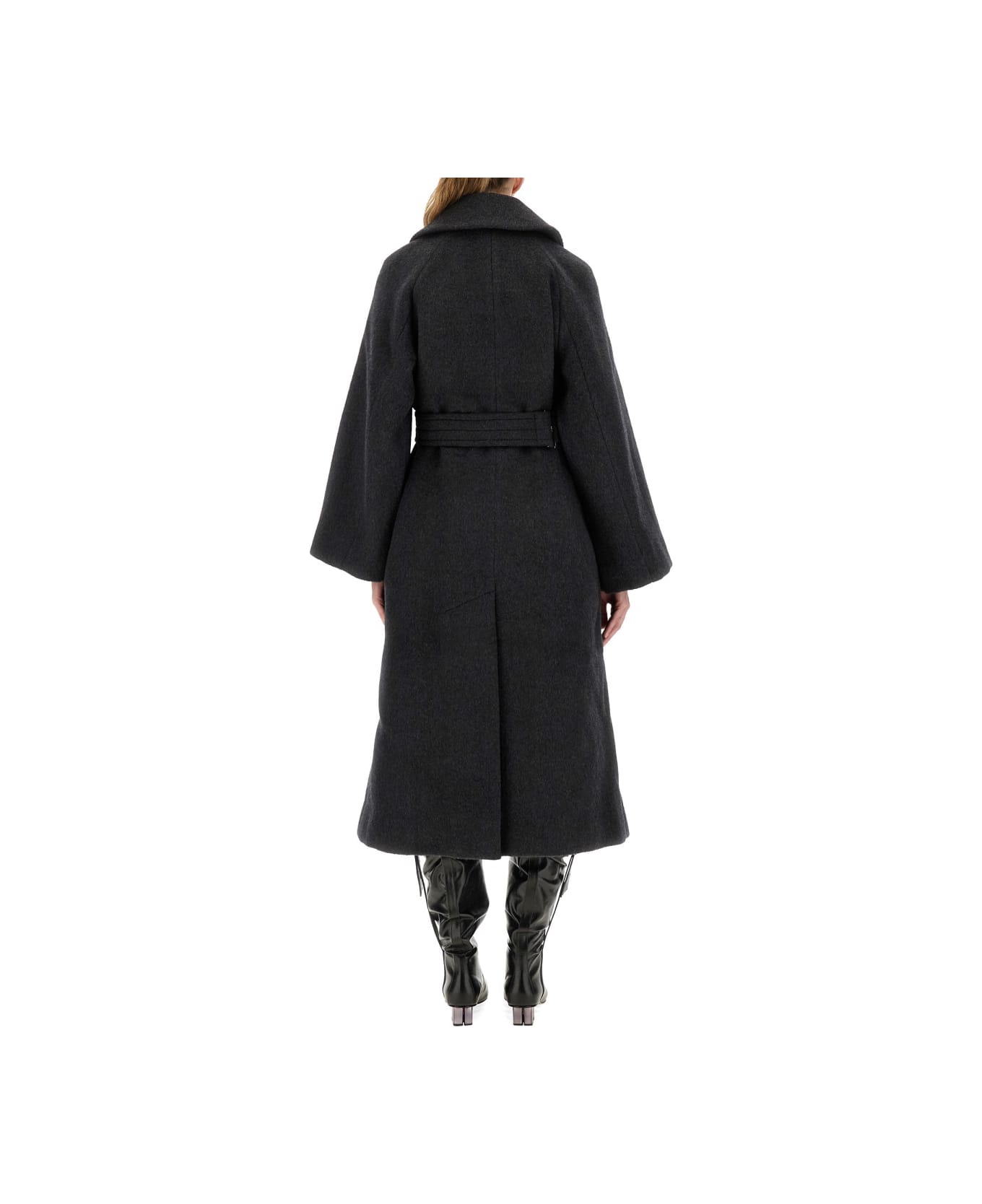 Ganni Wool Coat - GREY
