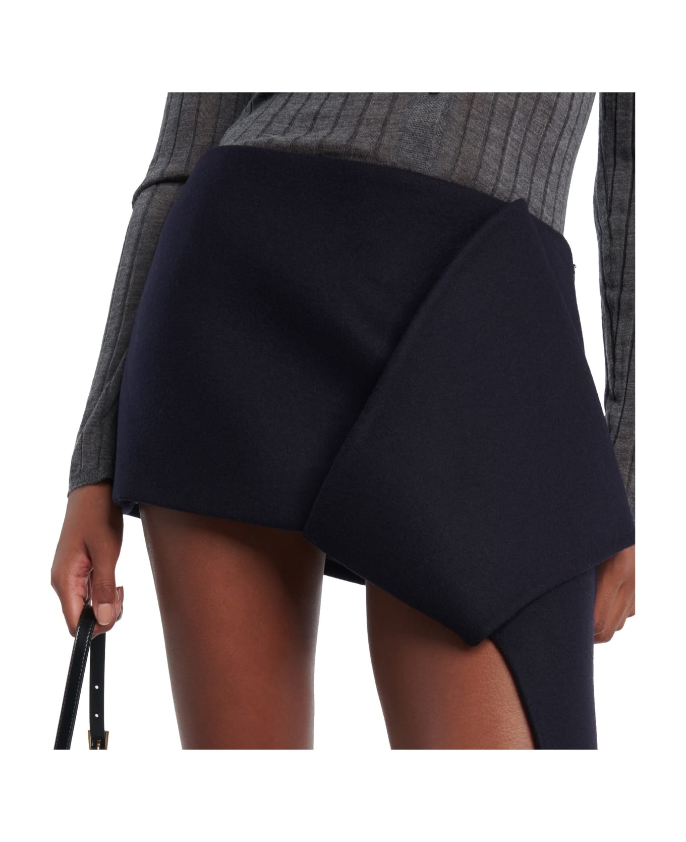 Prada Wool Mini Skirt - Blue スカート
