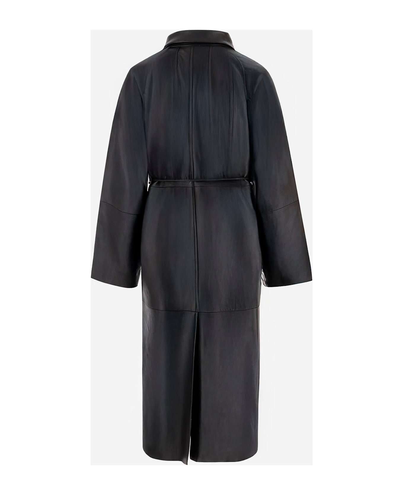STAND STUDIO Capri Leather Coat - Black