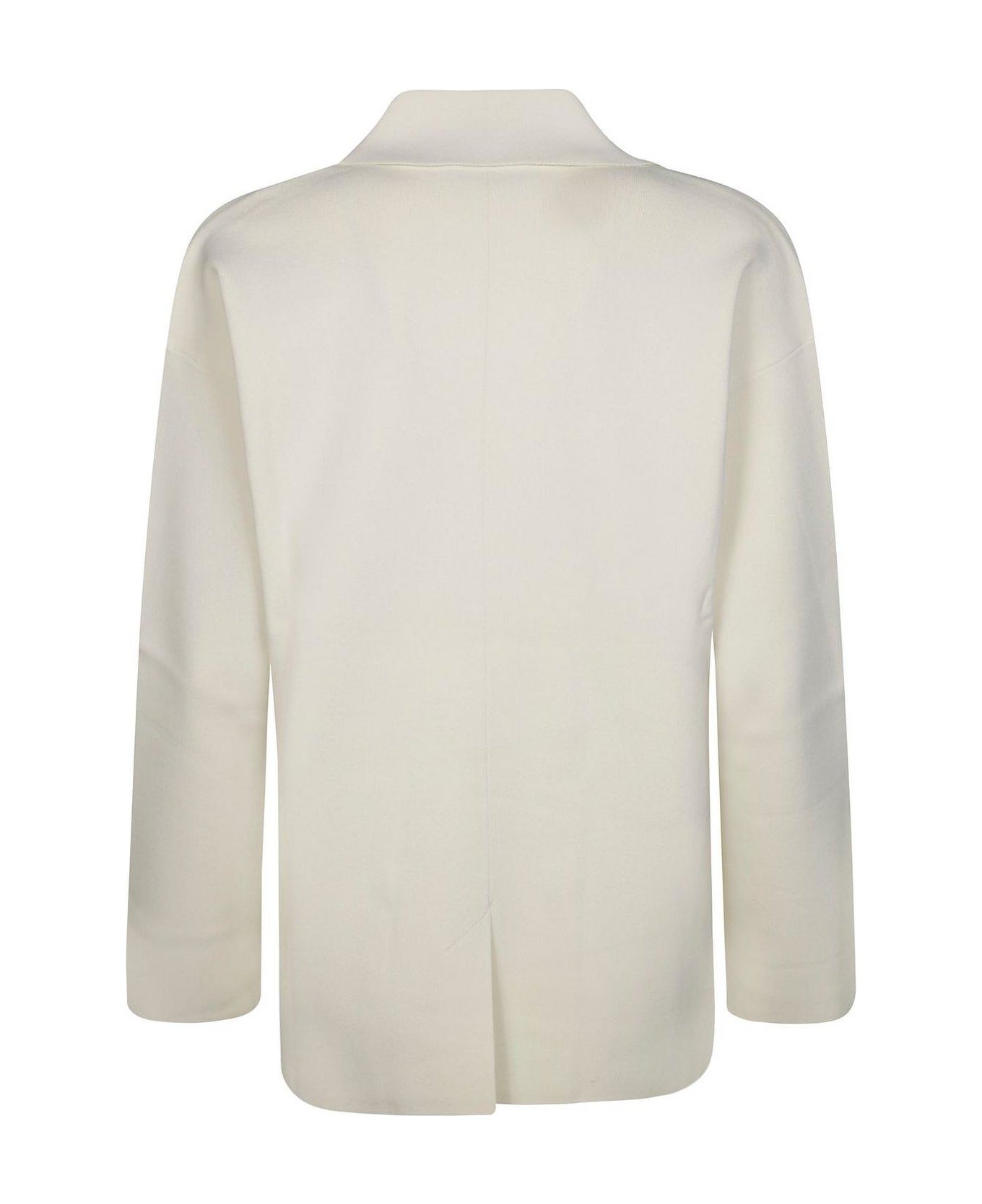 Max Mara Double-breasted Long-sleeved Jacket - White