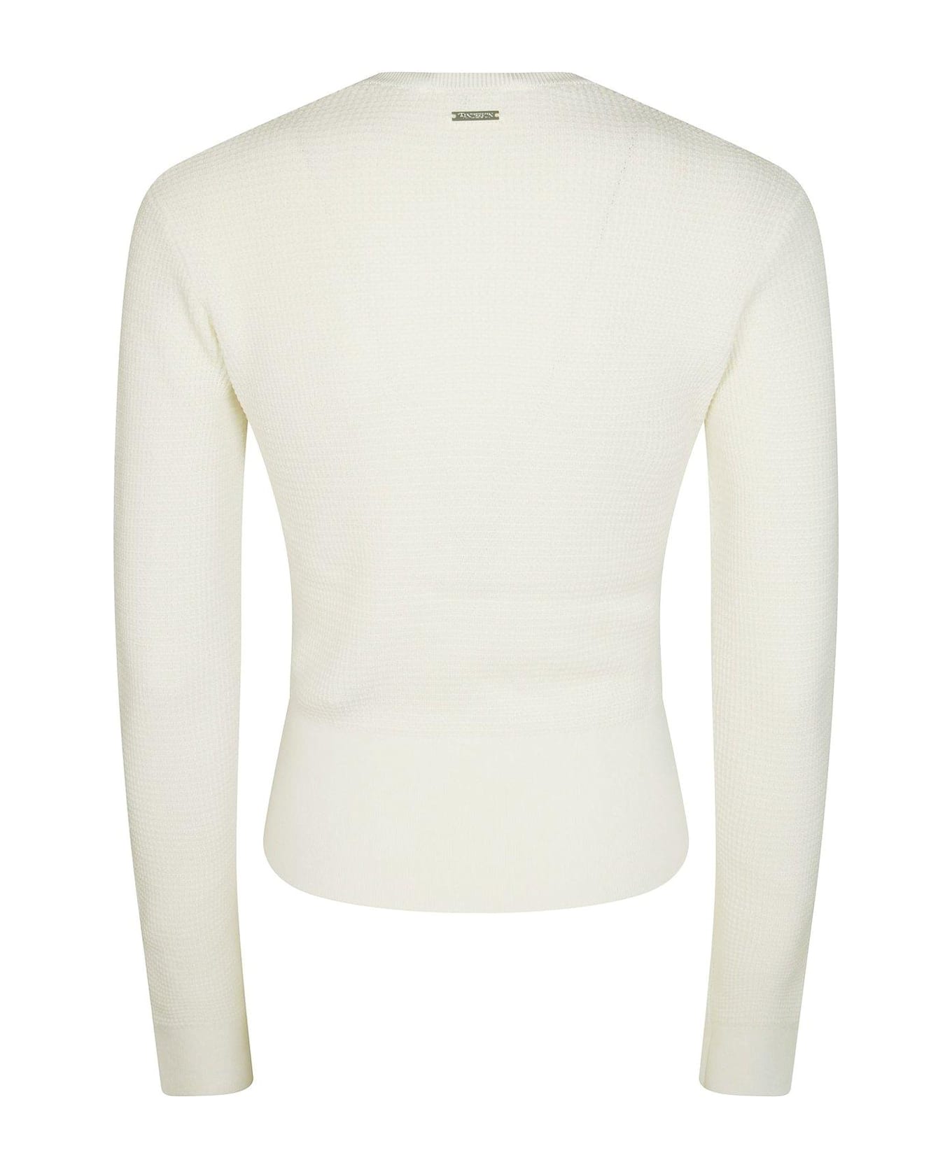 J.W. Anderson Crewneck Henley Top - White