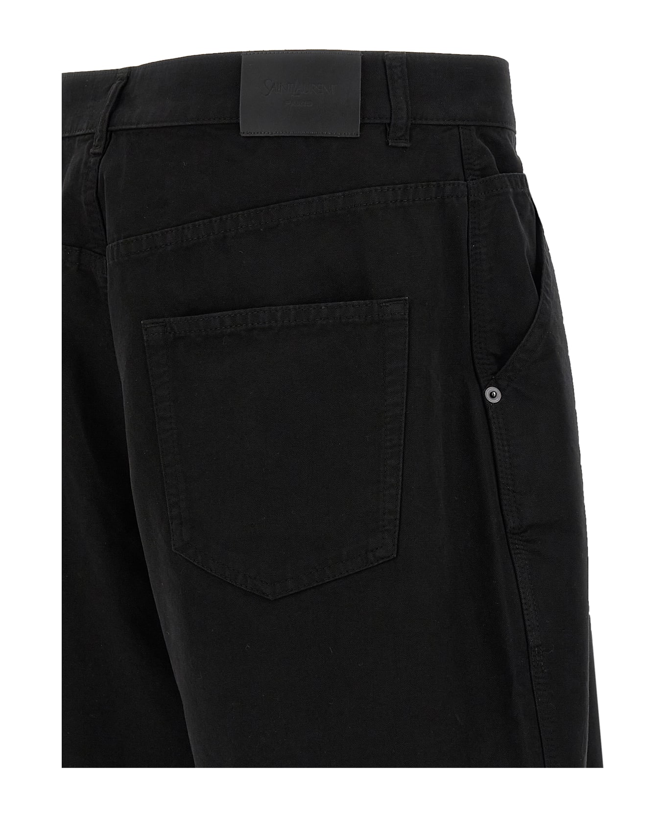 Saint Laurent Cotton Bermuda Shorts - Black  