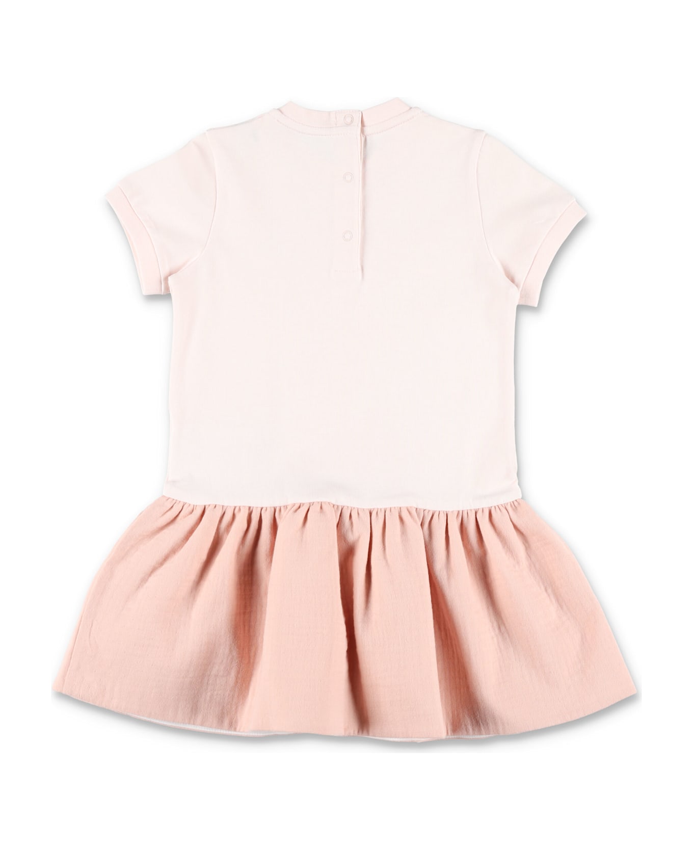 Moncler Kid - Gathered Cotton Dress - PINK