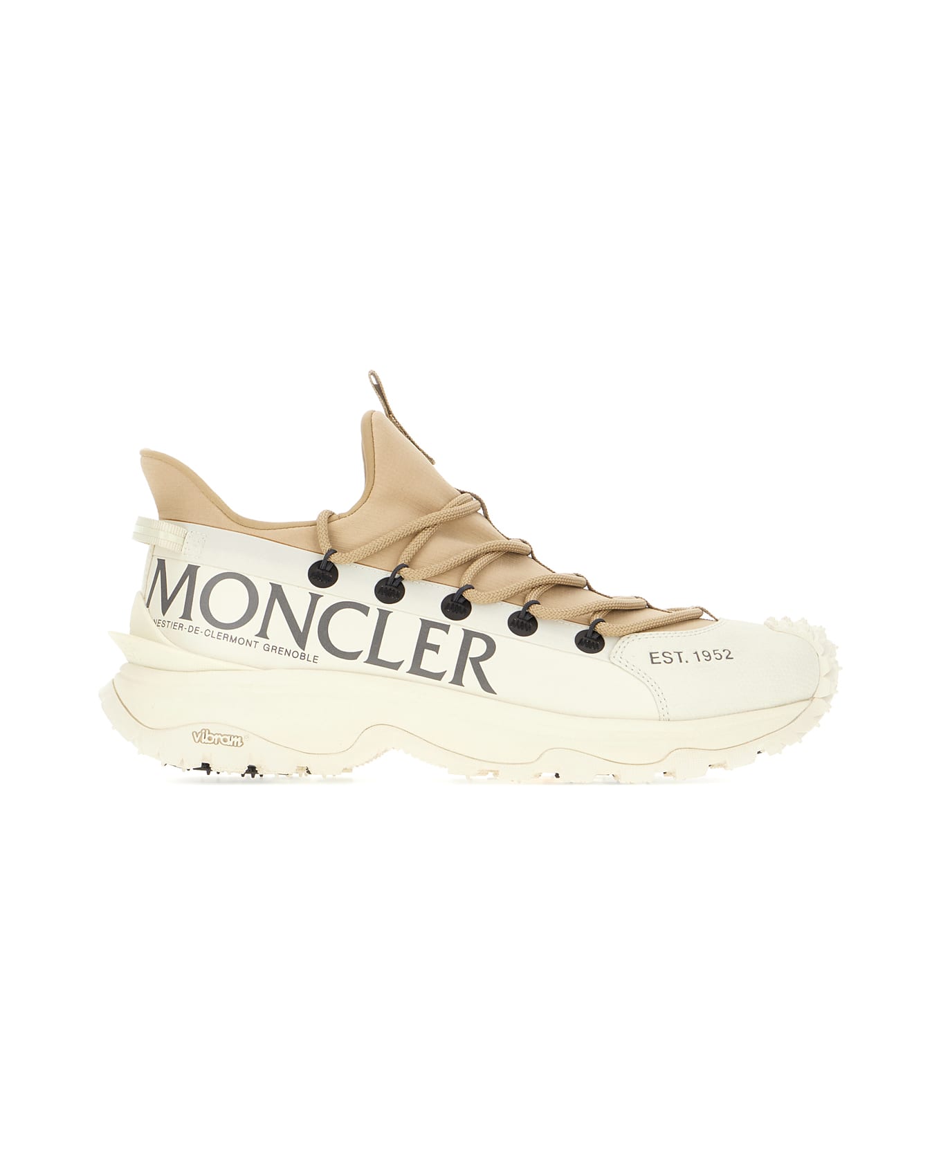Moncler Two-tone Tech Fabric Trailgrip Lite 2 Sneakers - Beige
